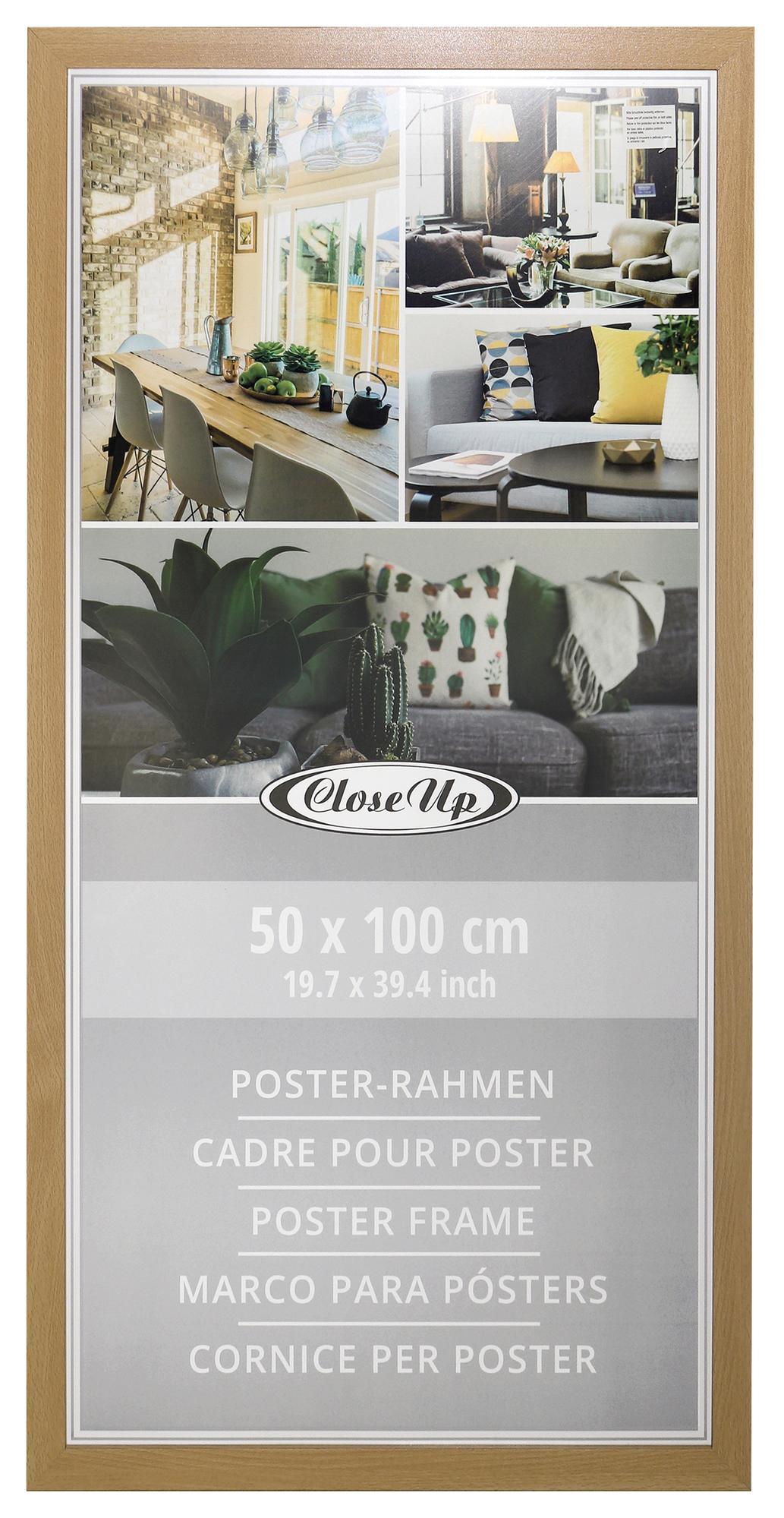 Poster frame 40 x 60 cm wood decor silver – Wallister - Poster & More