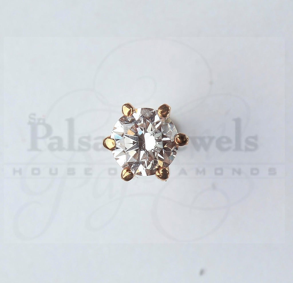 One Stone Diamond Nose Pin – PalsaniJewels.com