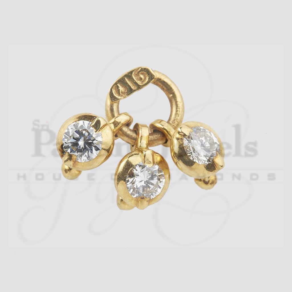 Diamond Tri Ring Nosepin – PalsaniJewels.com
