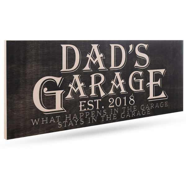 Personalized Garage Sign - Custom Wooden Sign, Gift for Him, Men – GiftShire