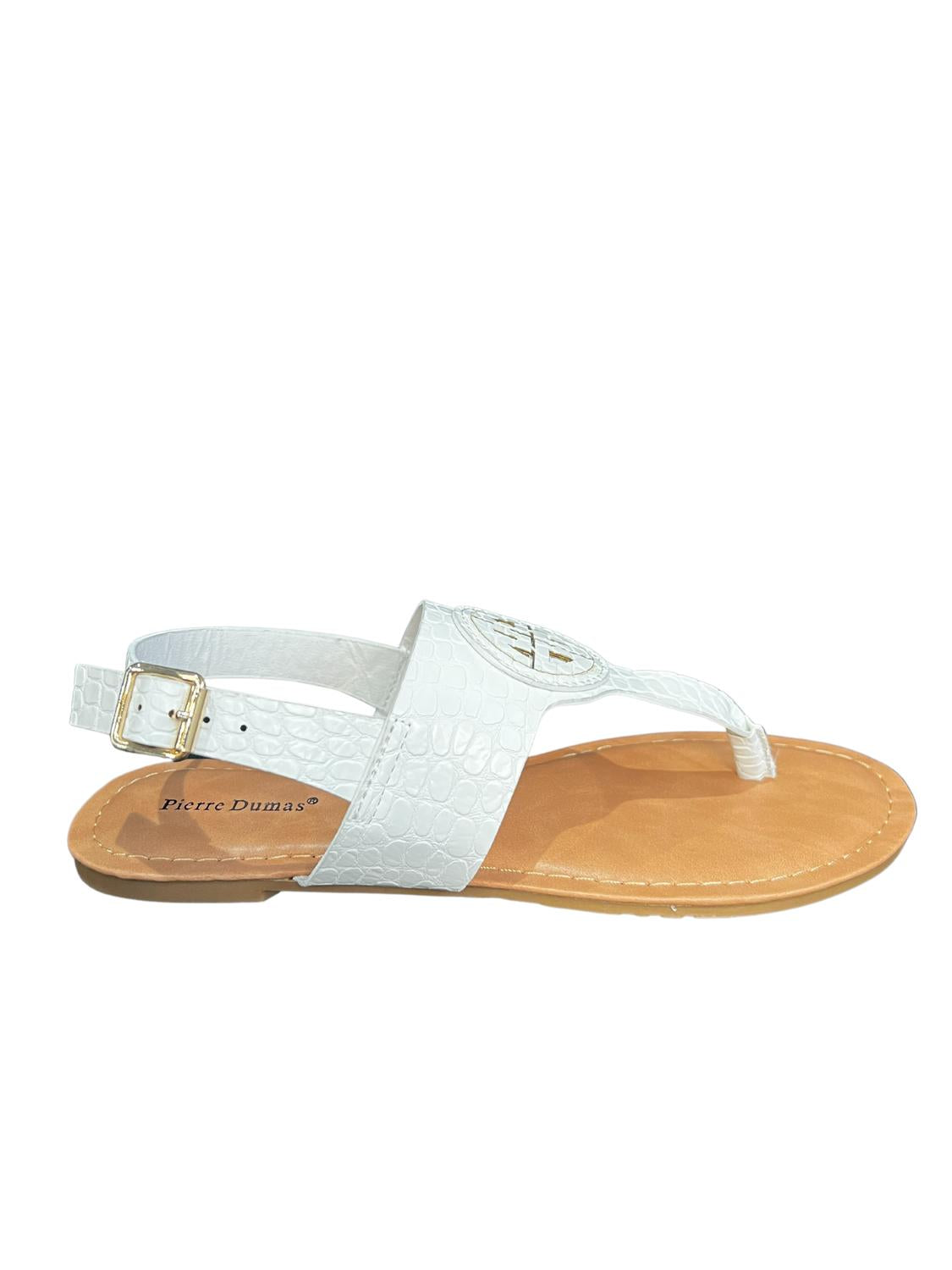 Shop Pierre Dumas Bright Light Flip Flops In White