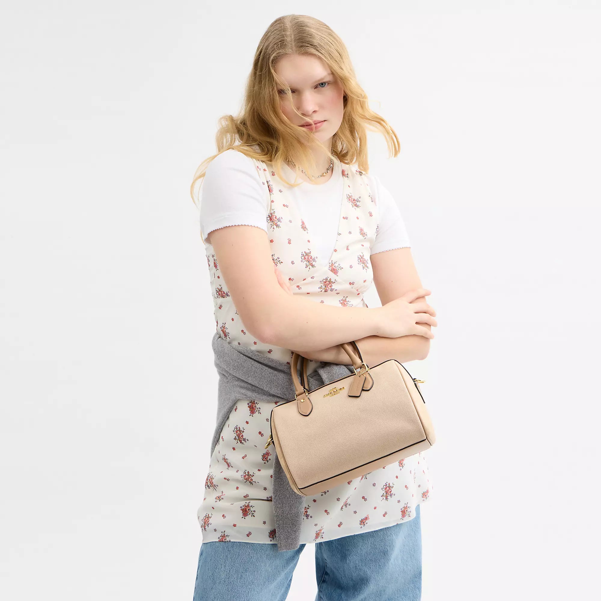 Coach Outlet Rowan Satchel Bag In Colorblock