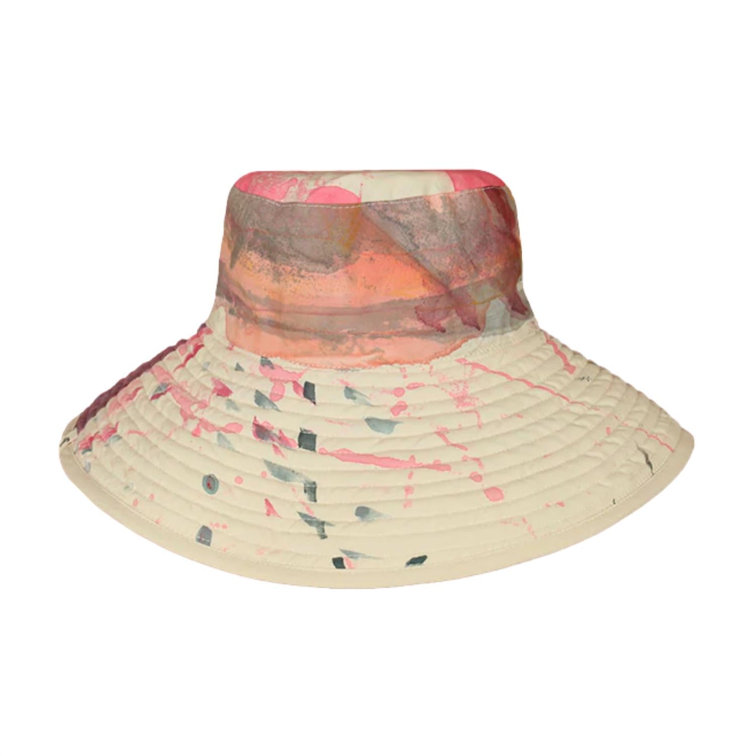 Romualda Women's Reversible Sheep Gran Bucket Hat In Cream In Multi