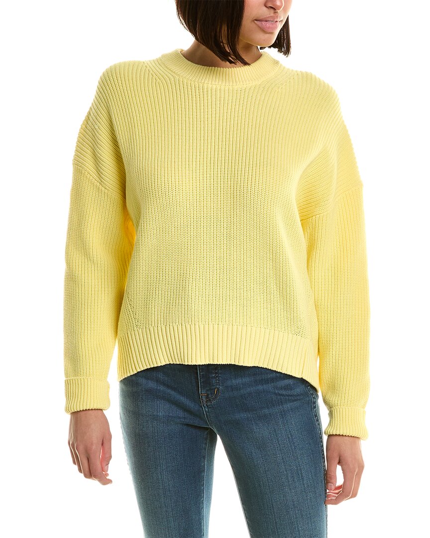 Shop Michael Stars Richie Boxy Pullover In Yellow