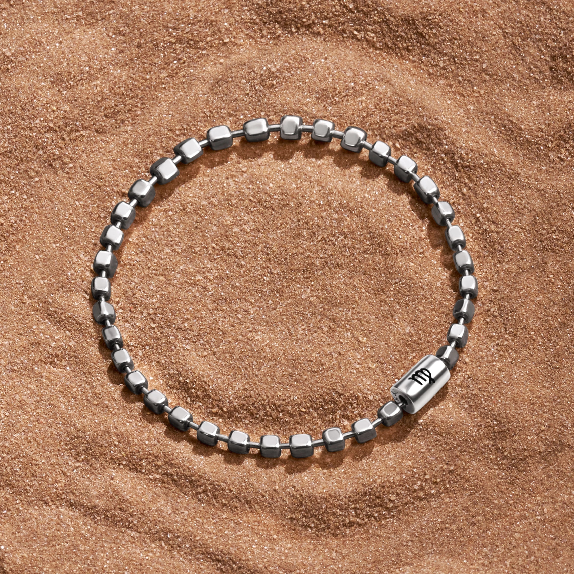Karma And Luck Compassionate Warrior Sterling Silver Cancer Bracelet In Metallic