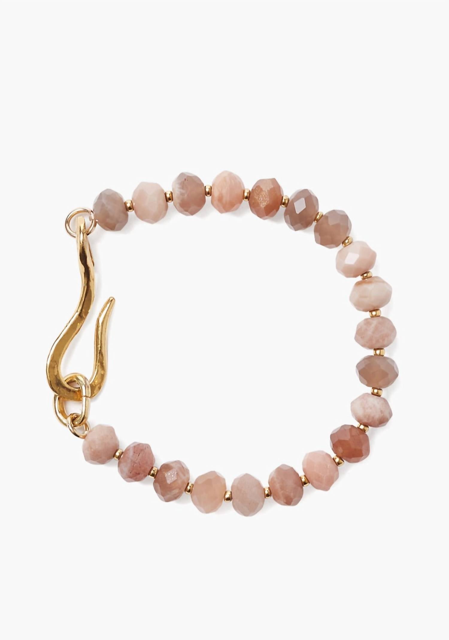 Shop Chan Luu Stretch Bracelet In Sunstone In Silver