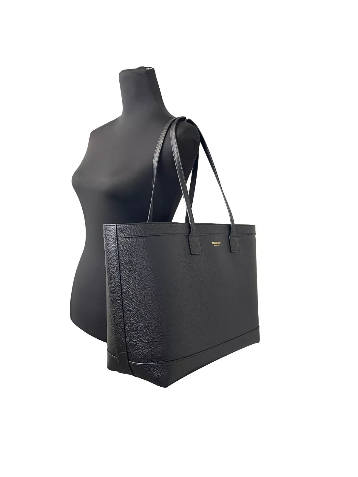 Burberry Medium Grainy Leather Tote Bag Women's Purse