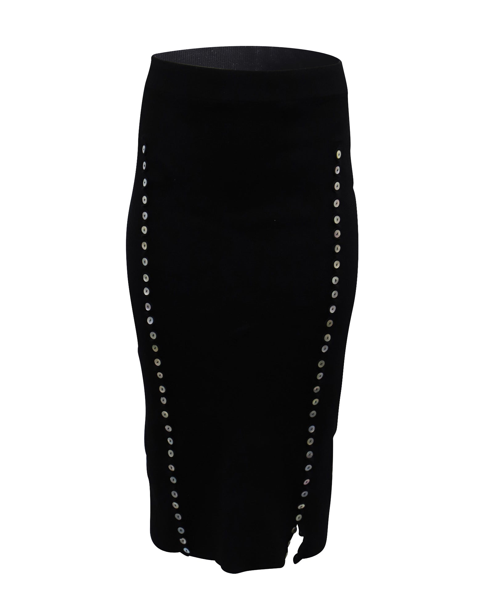 image of Altuzarra Marilla Knitted Skirt in Black Viscose