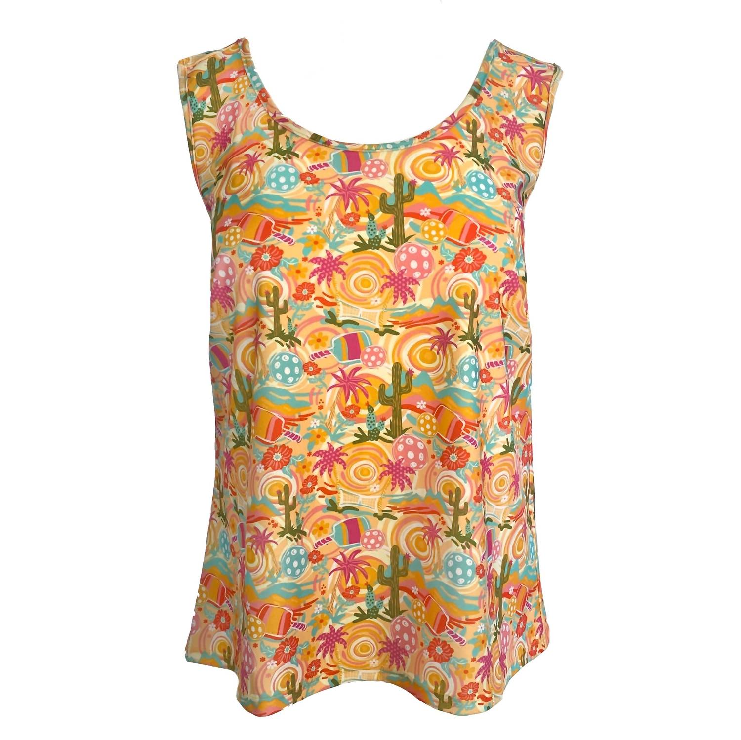 Katherine Way Cambridge Tank Top In Desert Dinks In Multi