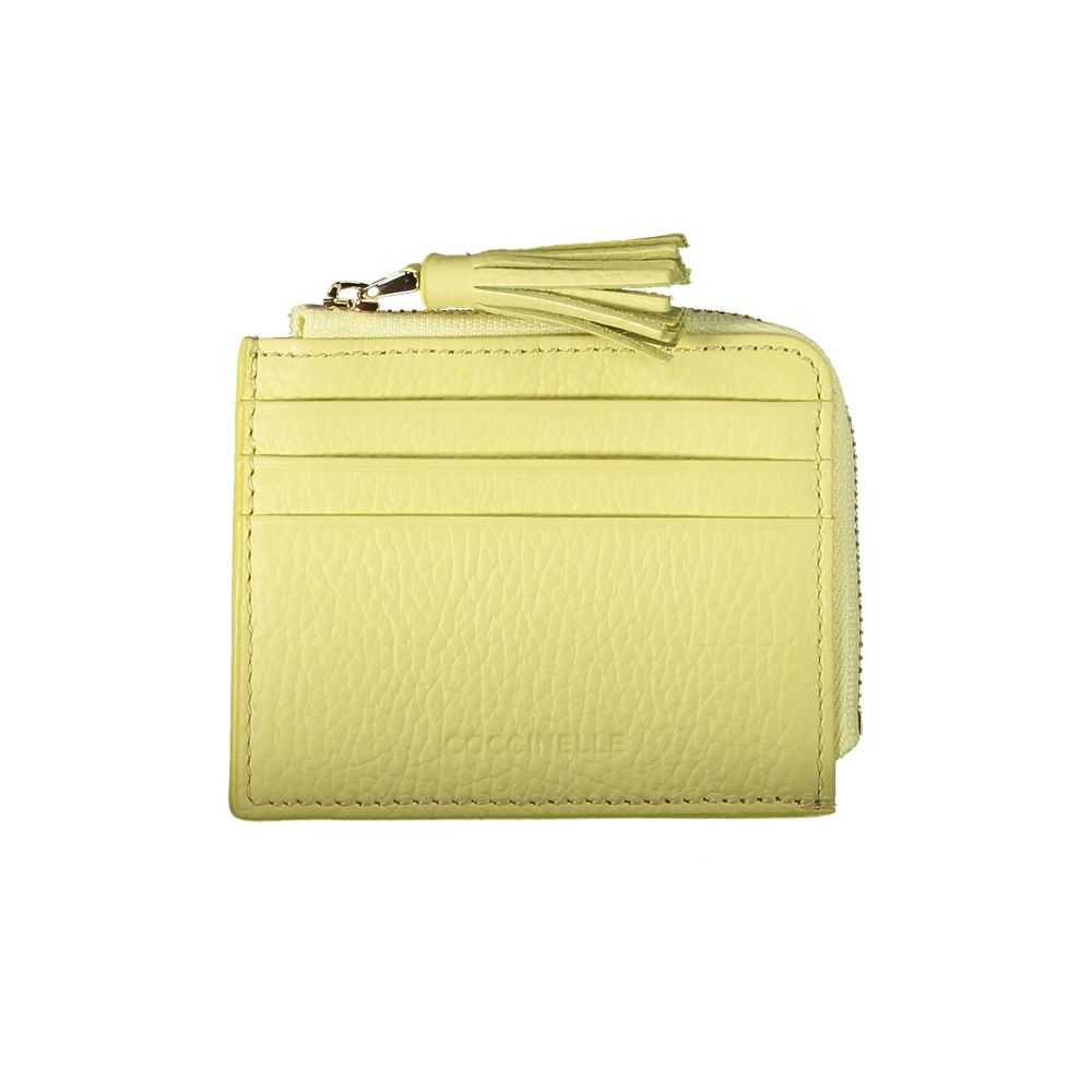 Shop Coccinelle Leather Women's Wallet In Yellow