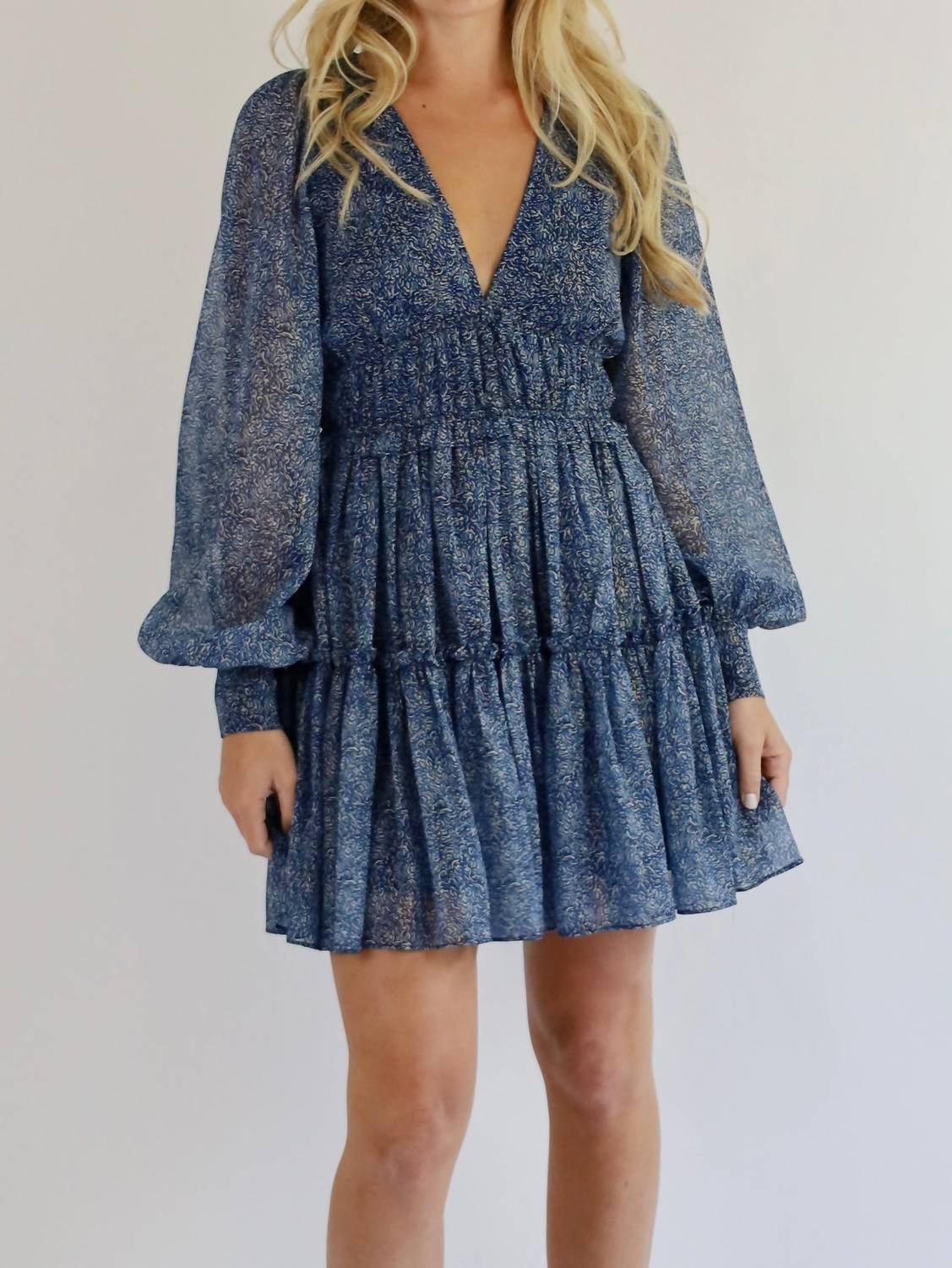 Shop Sincerely Ours Margot Dress In Starry Night In Blue