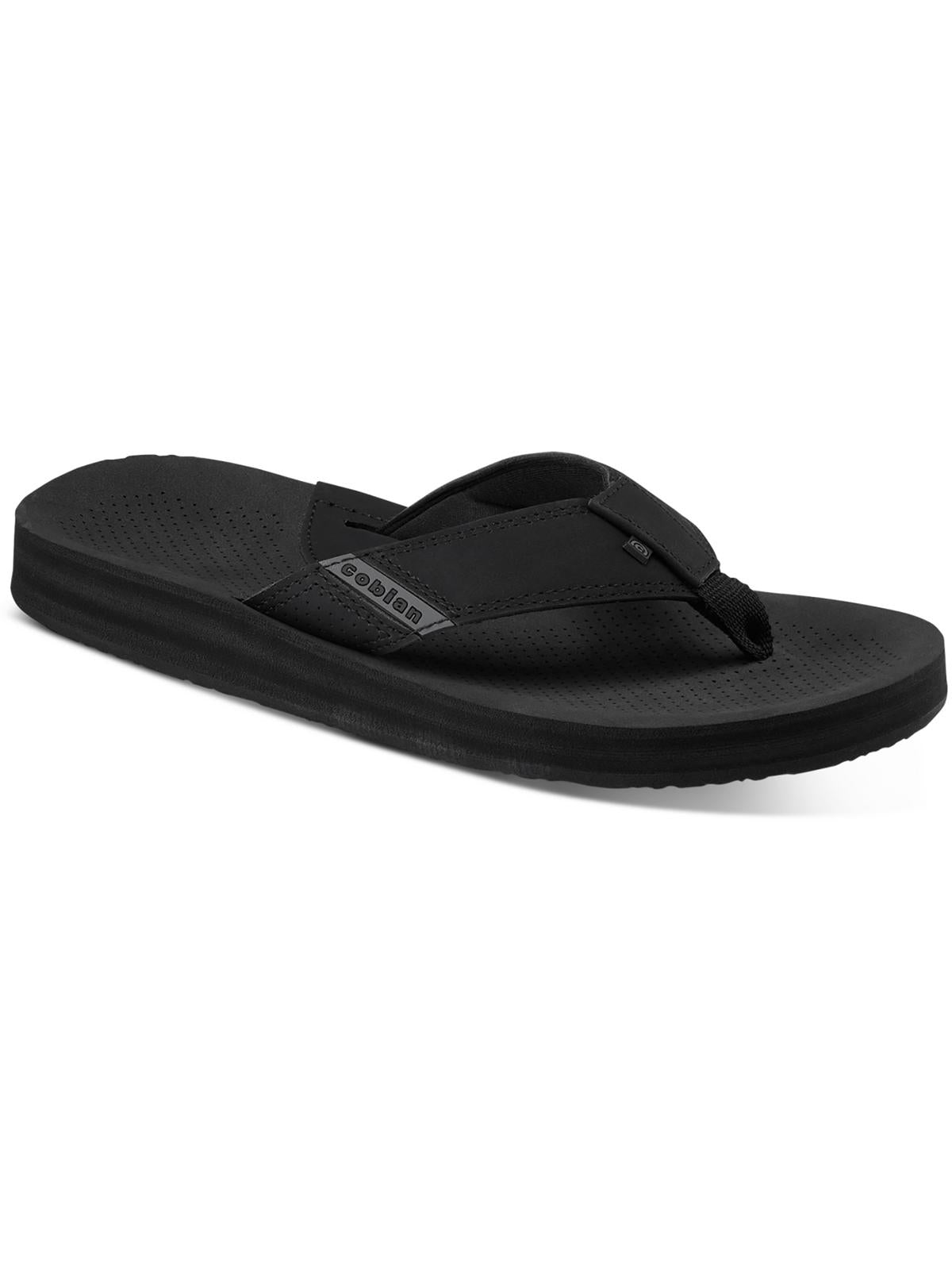 Shop Cobian Mens Slip On Casual Thong Sandals In Black