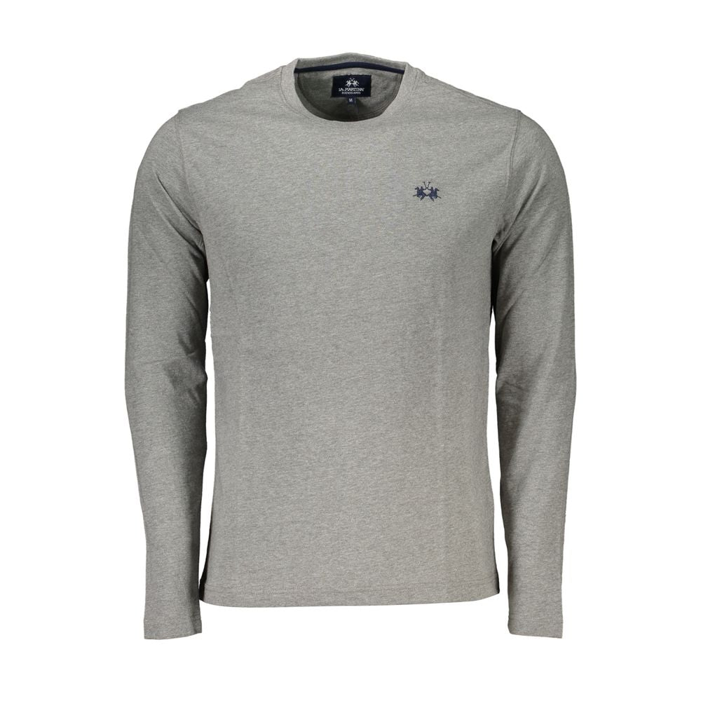 Shop La Martina Cotton Men's T-shirt In Grey