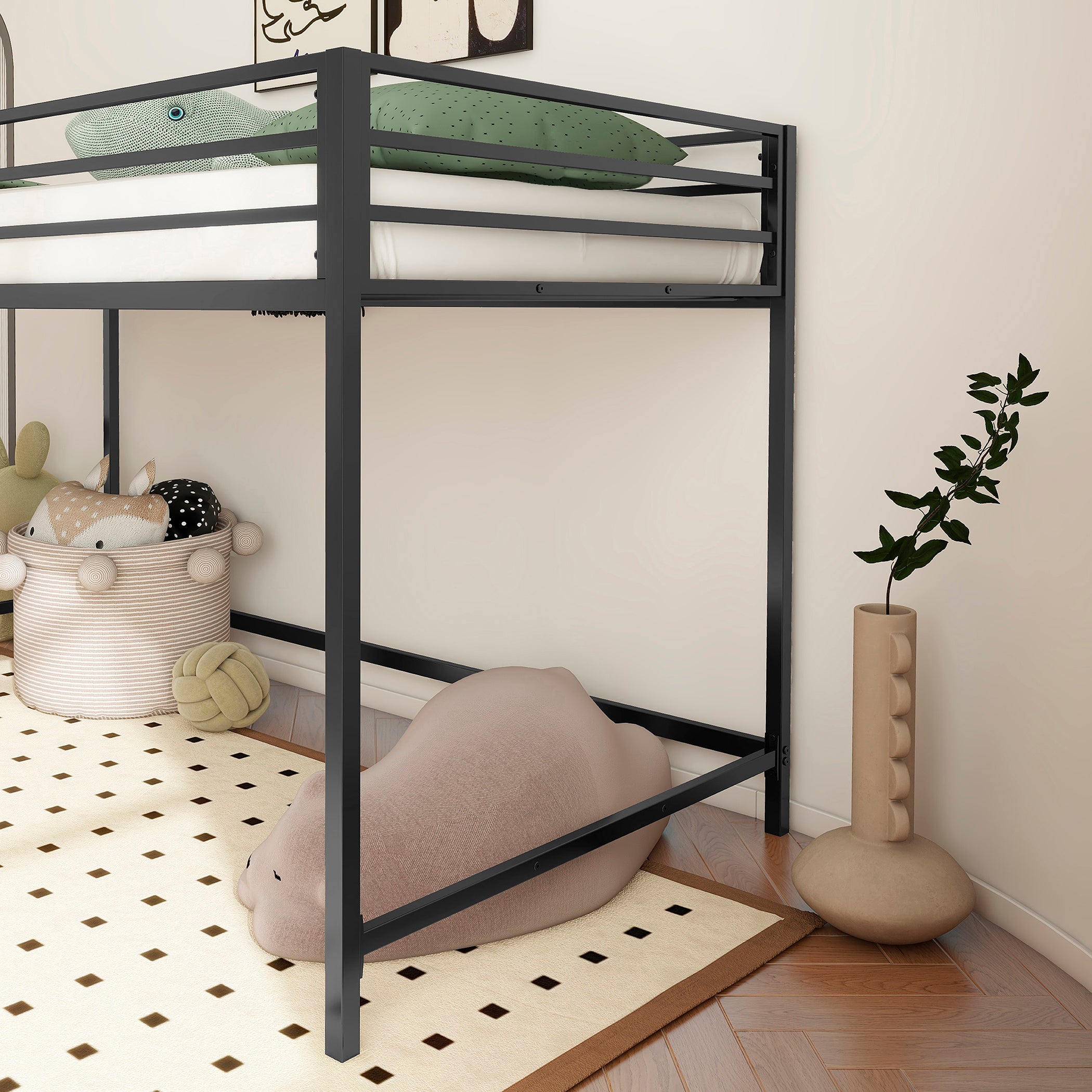 Streamdale Adam junior twin loft bunk black