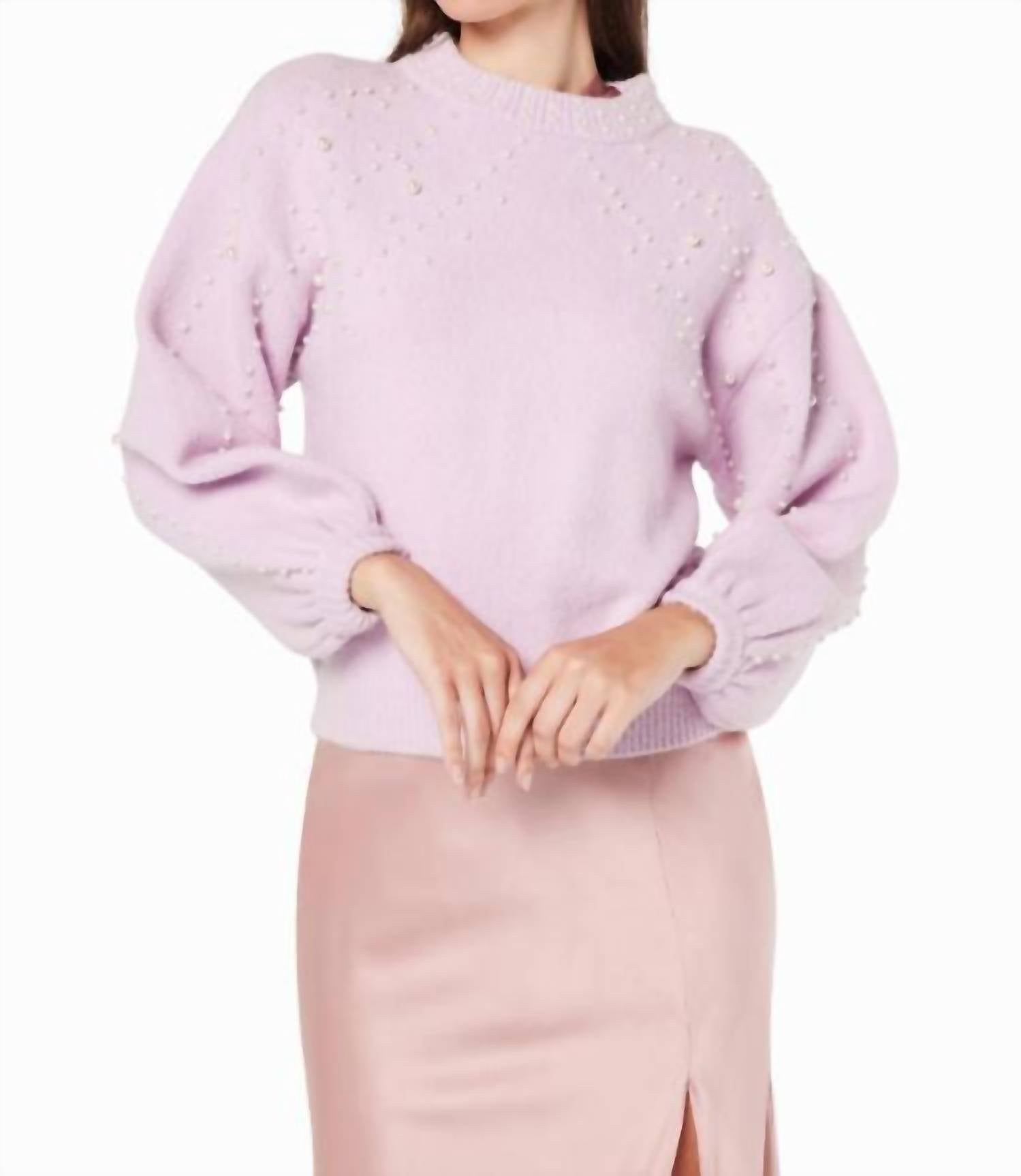 Elliatt Tameka Sweater In Lavender In Purple