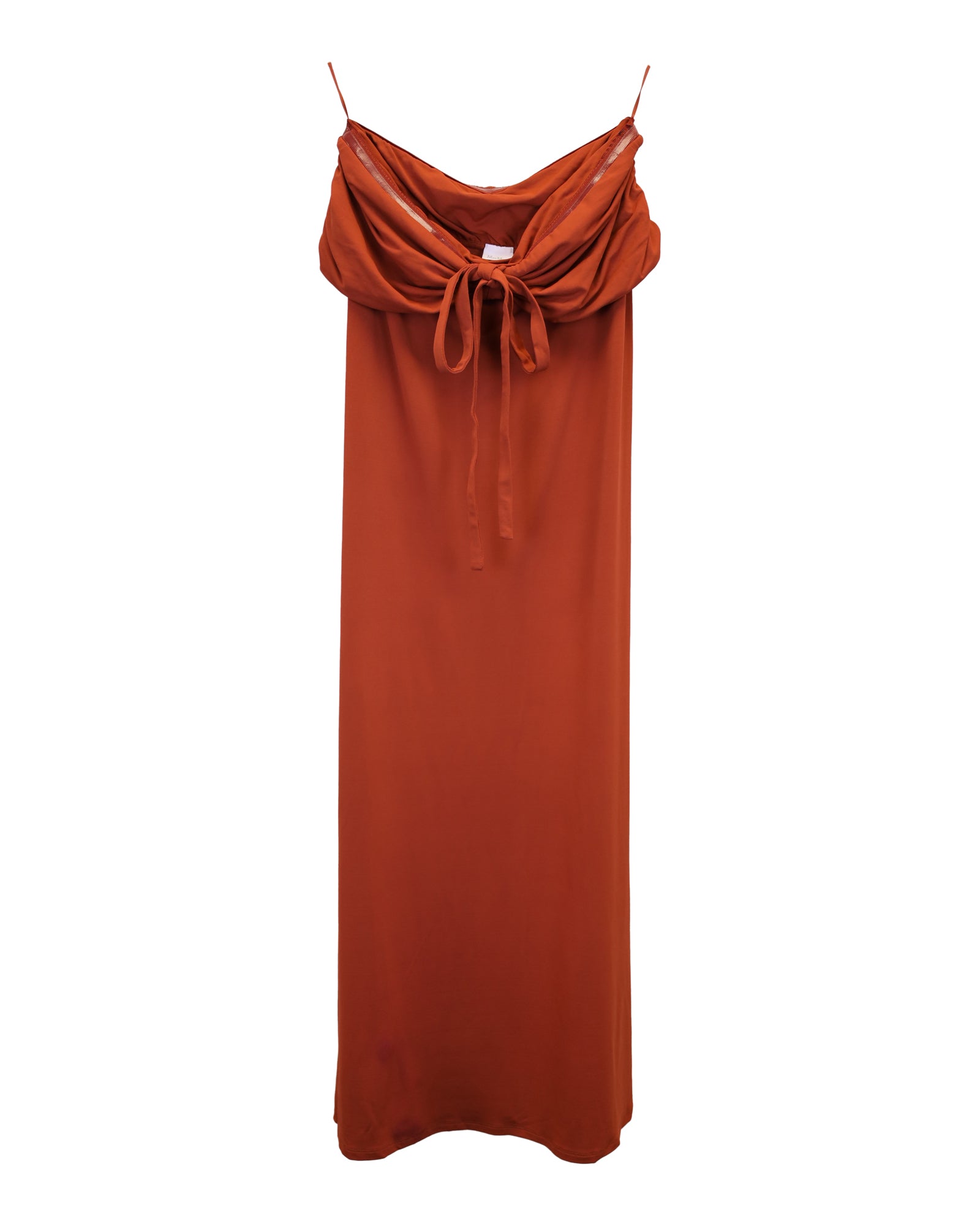 image of Max Mara Leisure Maxi Dress in Orange Nylon