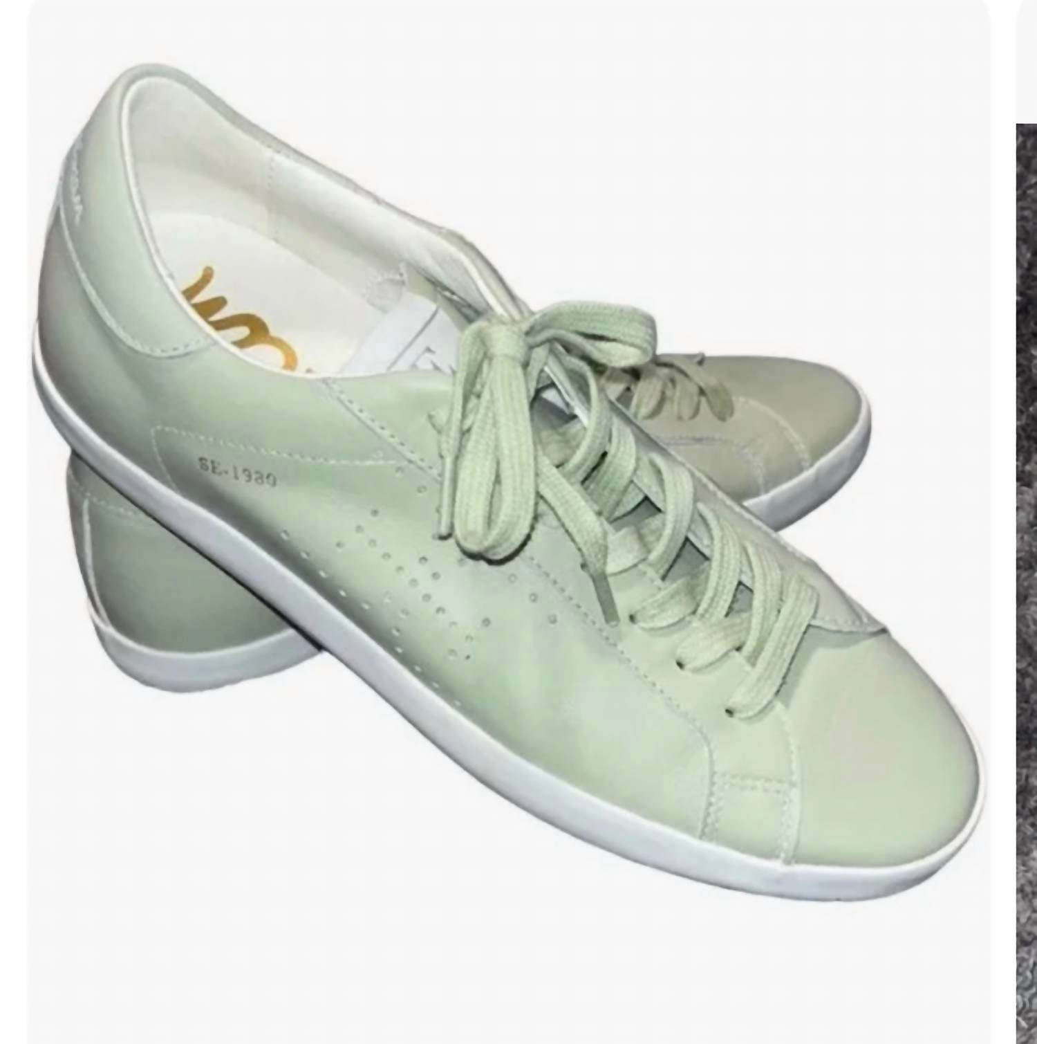 Shop Sam Edelman Aubrie Sneaker In Sage Mist In Green