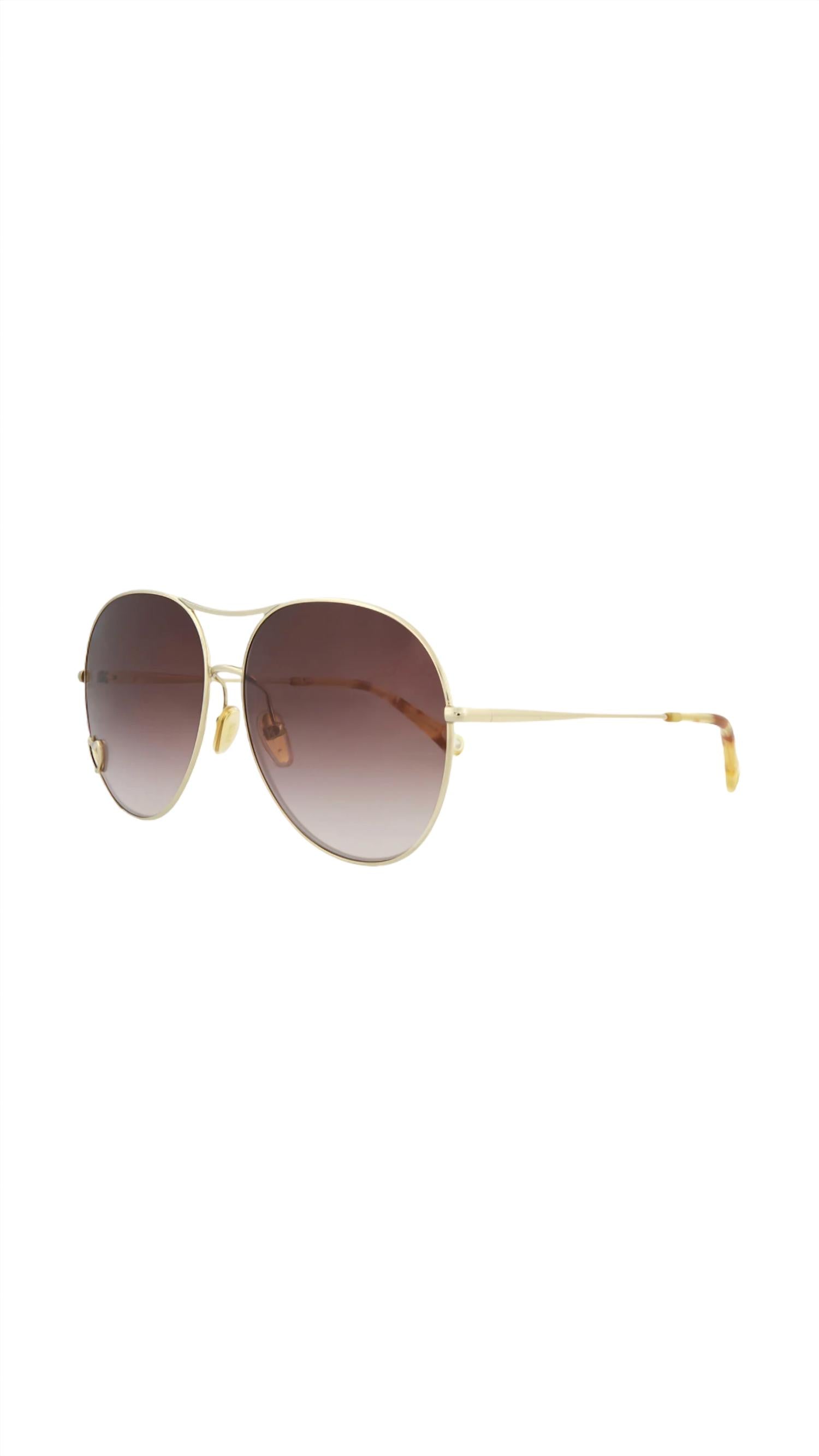 Chloé Eyewear In Gold/gold Brown In Multi