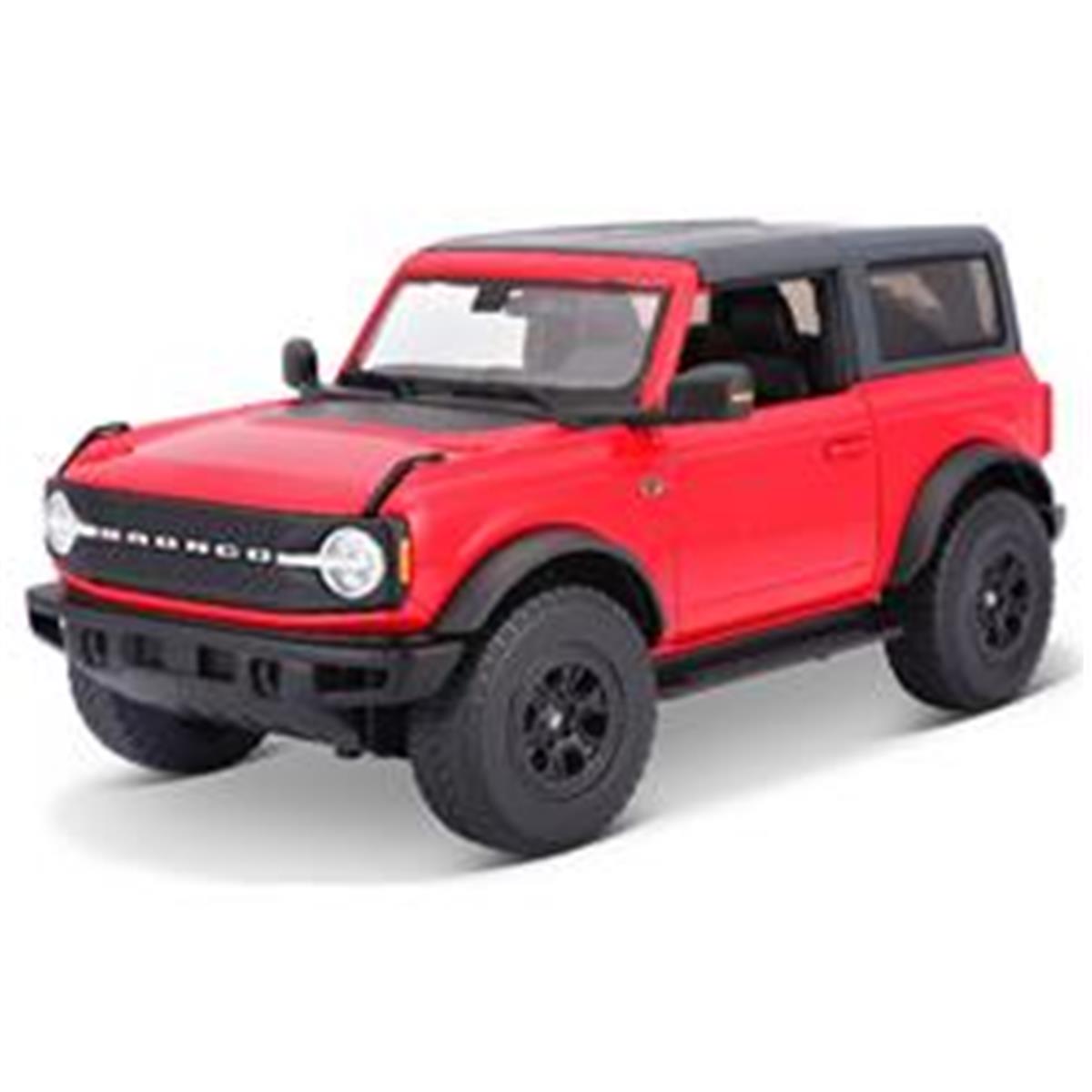 B2b Replicas 1 By 18 Scale Maisto - 2021 Ford Bronco Wildtrak Two Door Diecast Model Car, Red