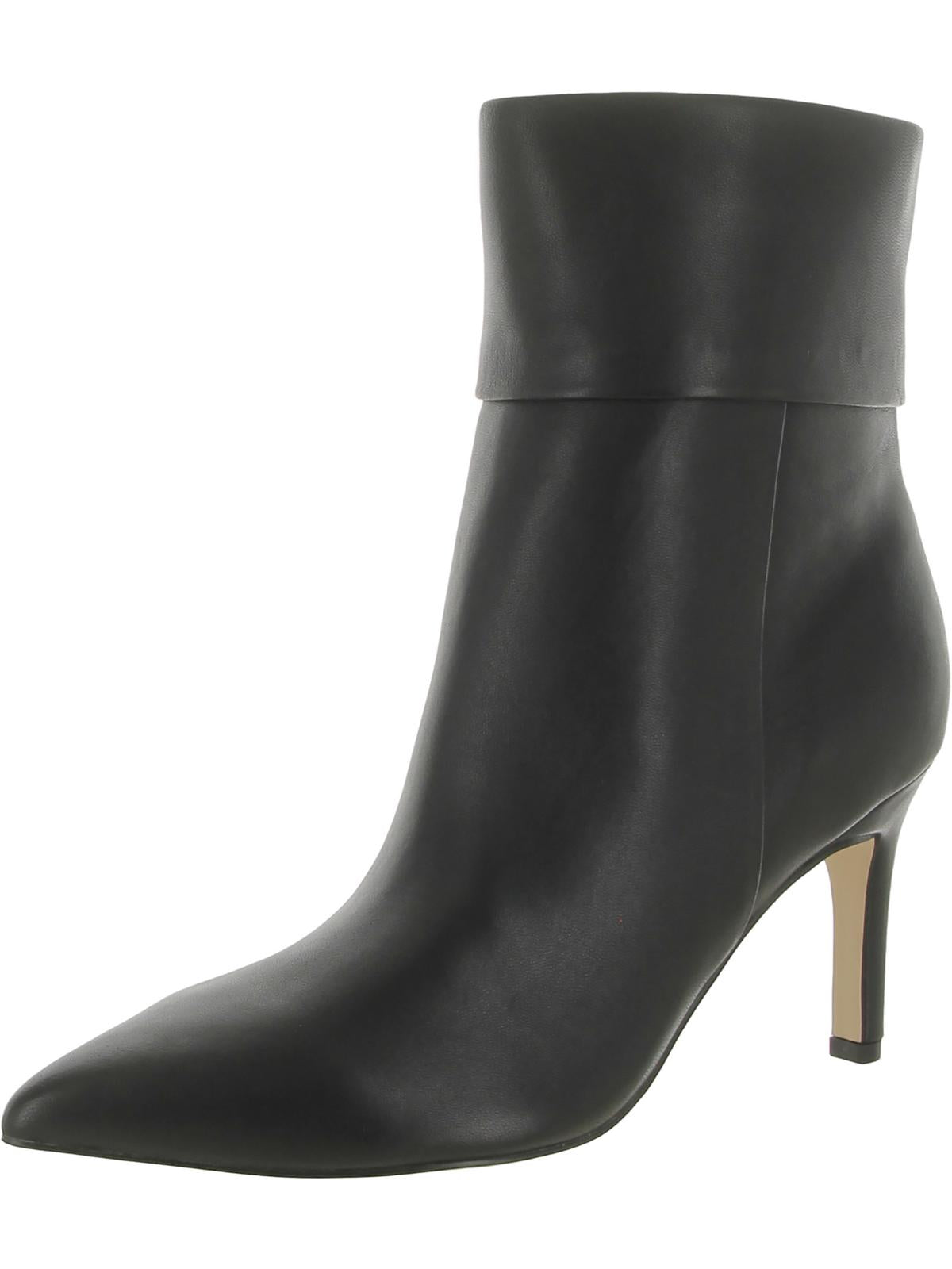 Nine West Gemms Womens Leather Ankle Boots In Black