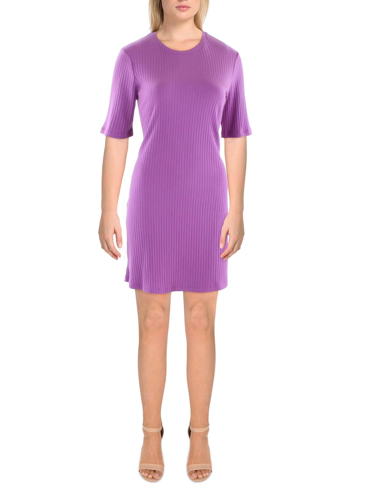 Shop Sanctuary Womens Open Back Textured Shirtdress In Purple