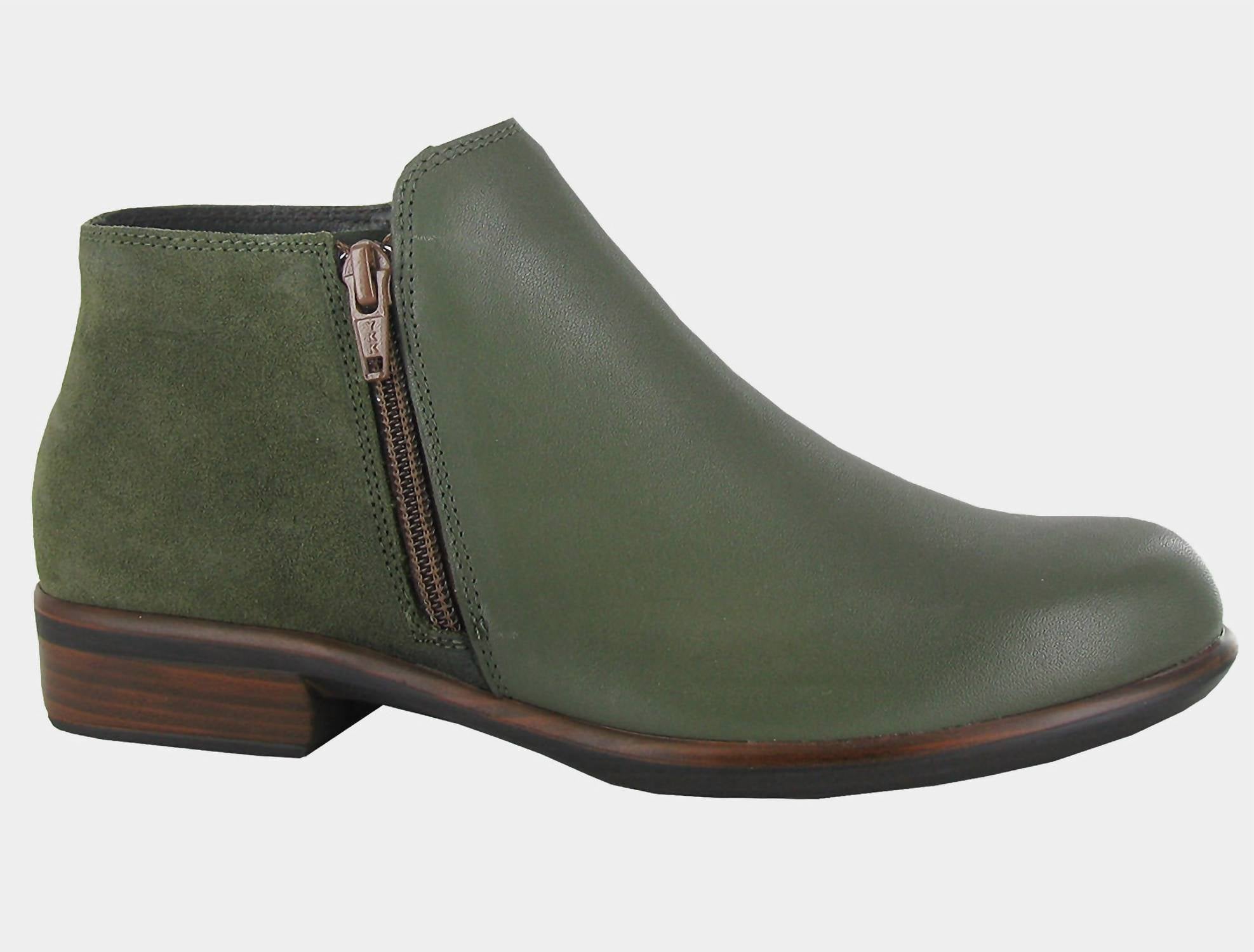 Shop Naot Helm Bootie In Soft Green