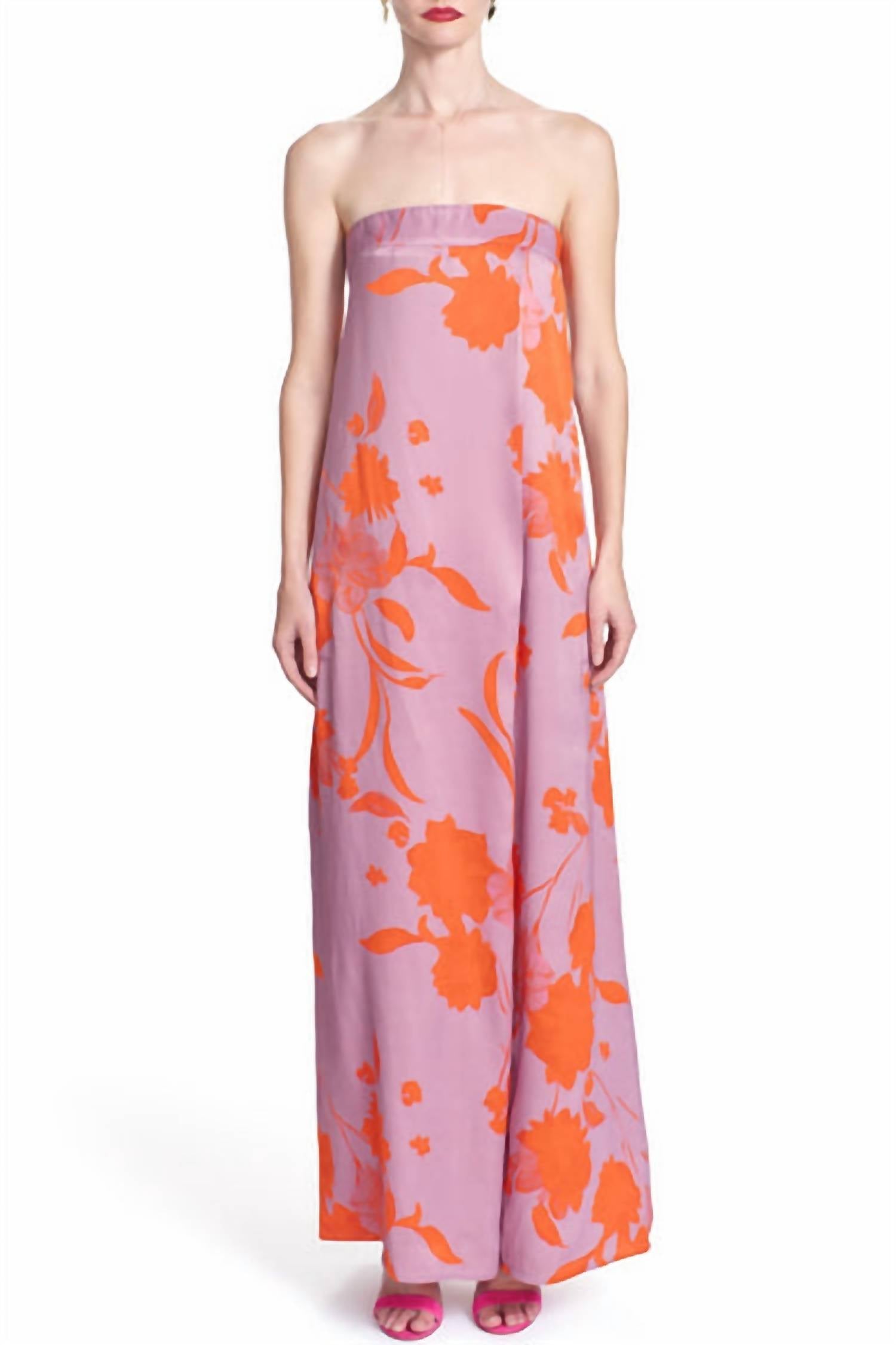 Corey Lynn Calter Thalia Flower Dress In Mauve In Purple