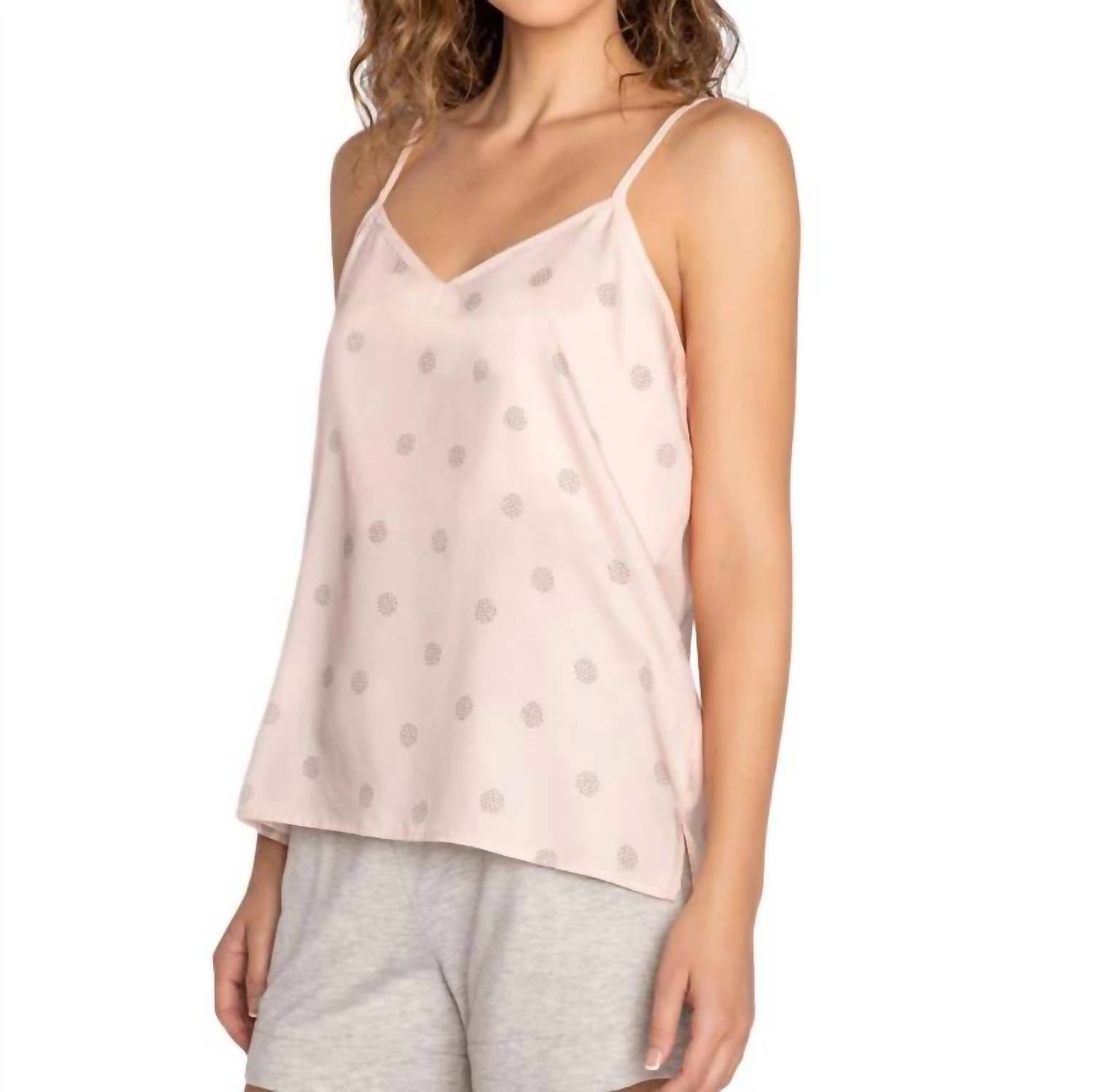 Shop Pj Salvage Dignity Dots Cami Top In Pink Dream