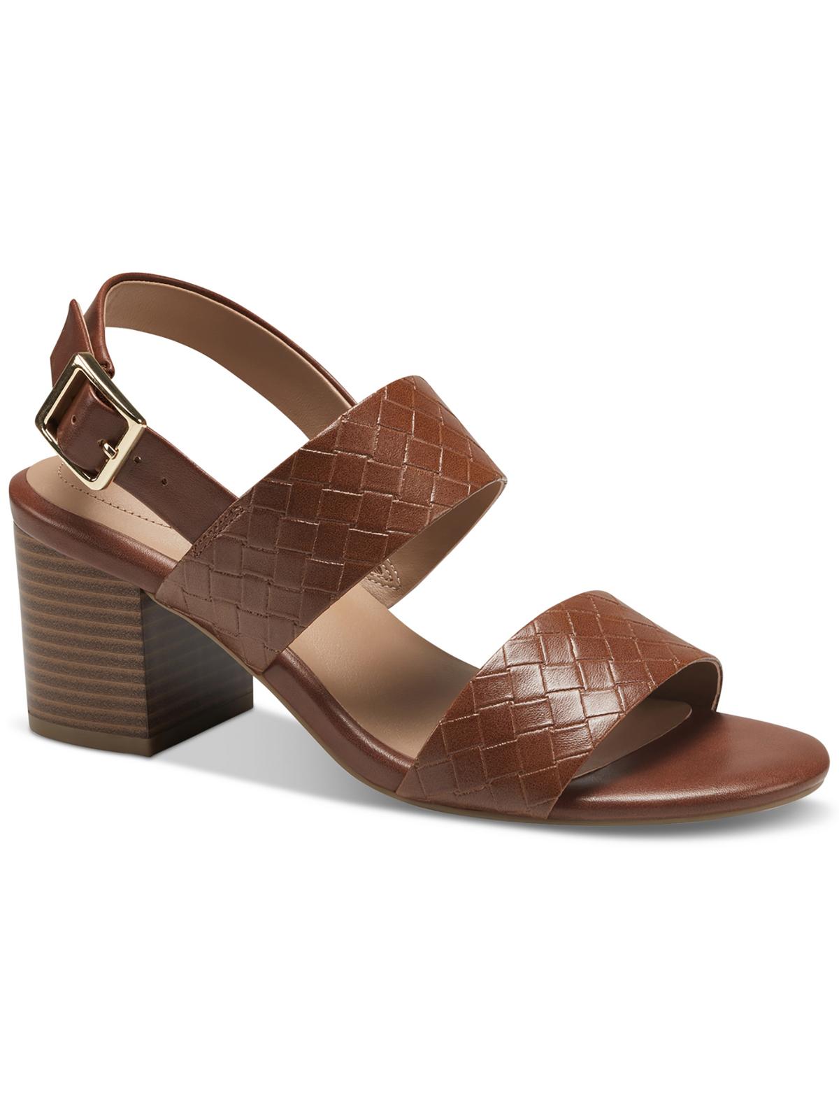 Shop Giani Bernini Hudsonn Womens Faux Leather Ankle Strap Slingback Sandals In Multi