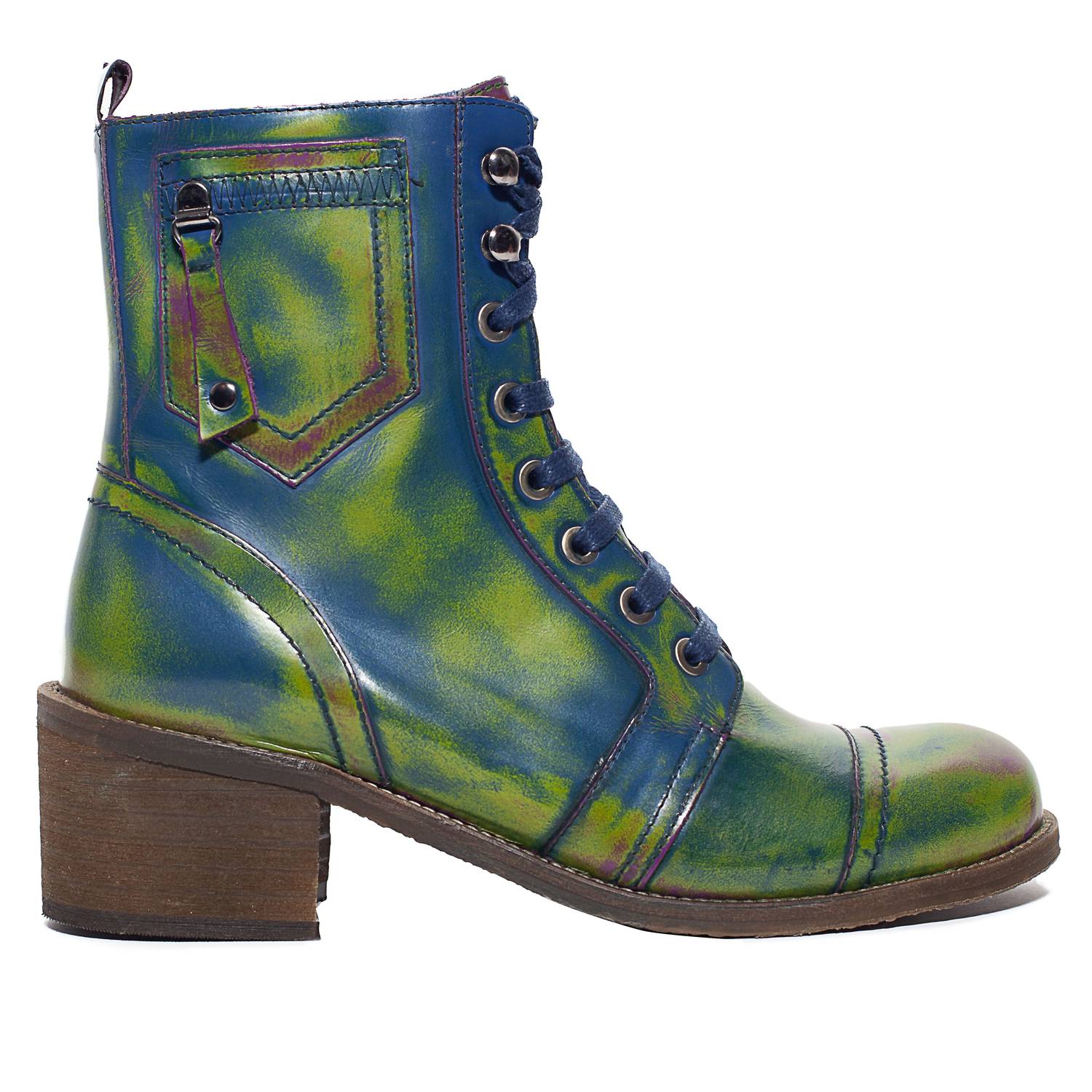 Shop Unity In Diversity Women's Patriot Boots In Elektra Navy/green In Blue