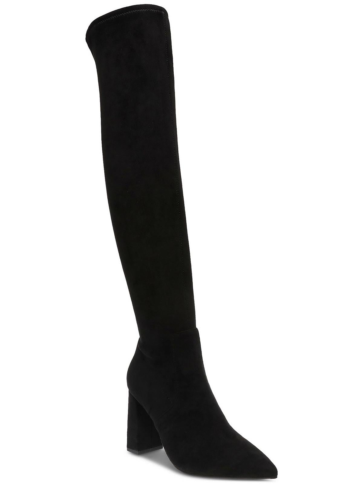 Shop Wild Pair Eileene Womens Faux Suede Pointed Toe Over-the-knee Boots In Multi