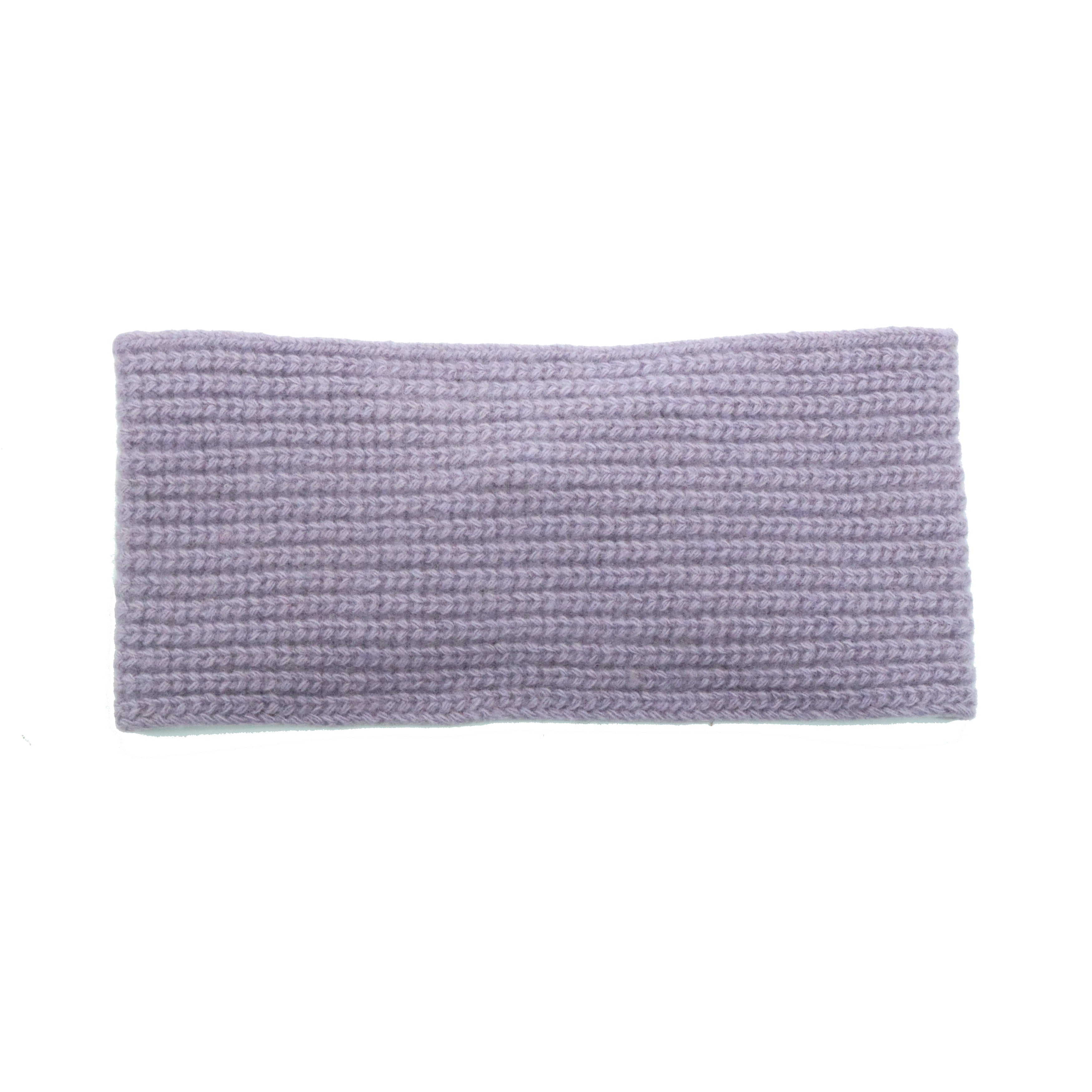 Shop Portolano Cashmere Ribbed Headband In Purple