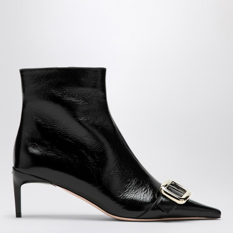 Roger Vivier Choc 55 Black Booties