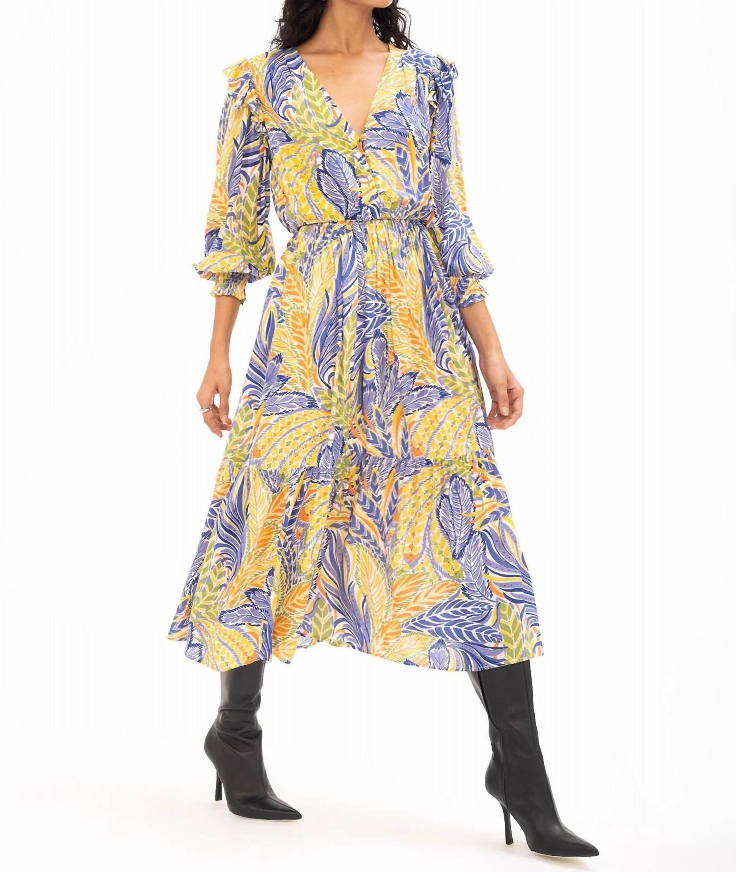 Banjanan Pearl Dress In Harvest In Yellow