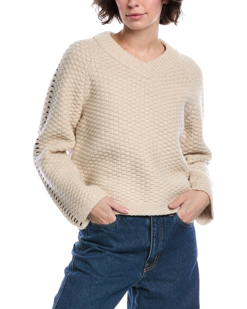 Rag & Bone Norma Wool Sweater In Neutral