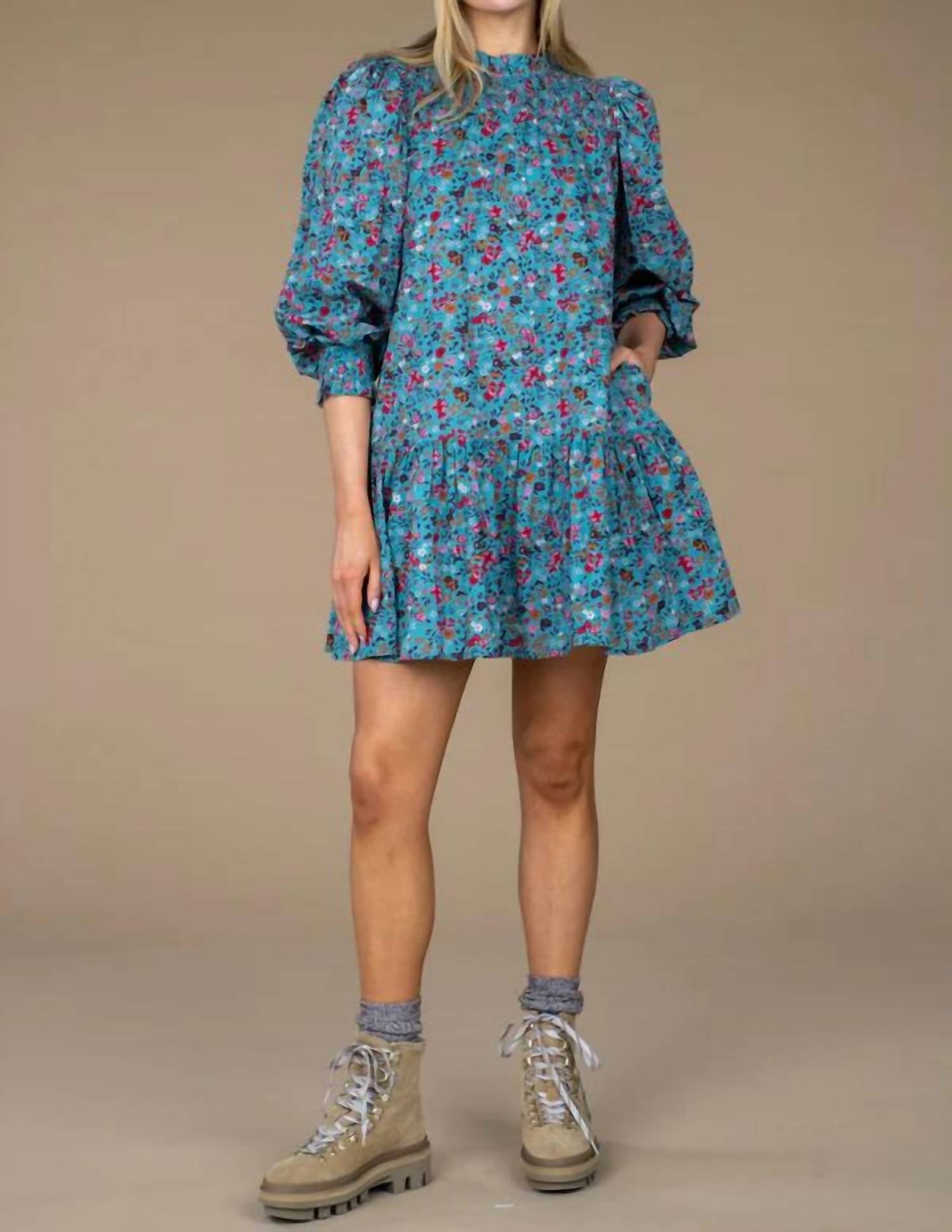 Shop Olivia James The Label Lucy Dress In Blue