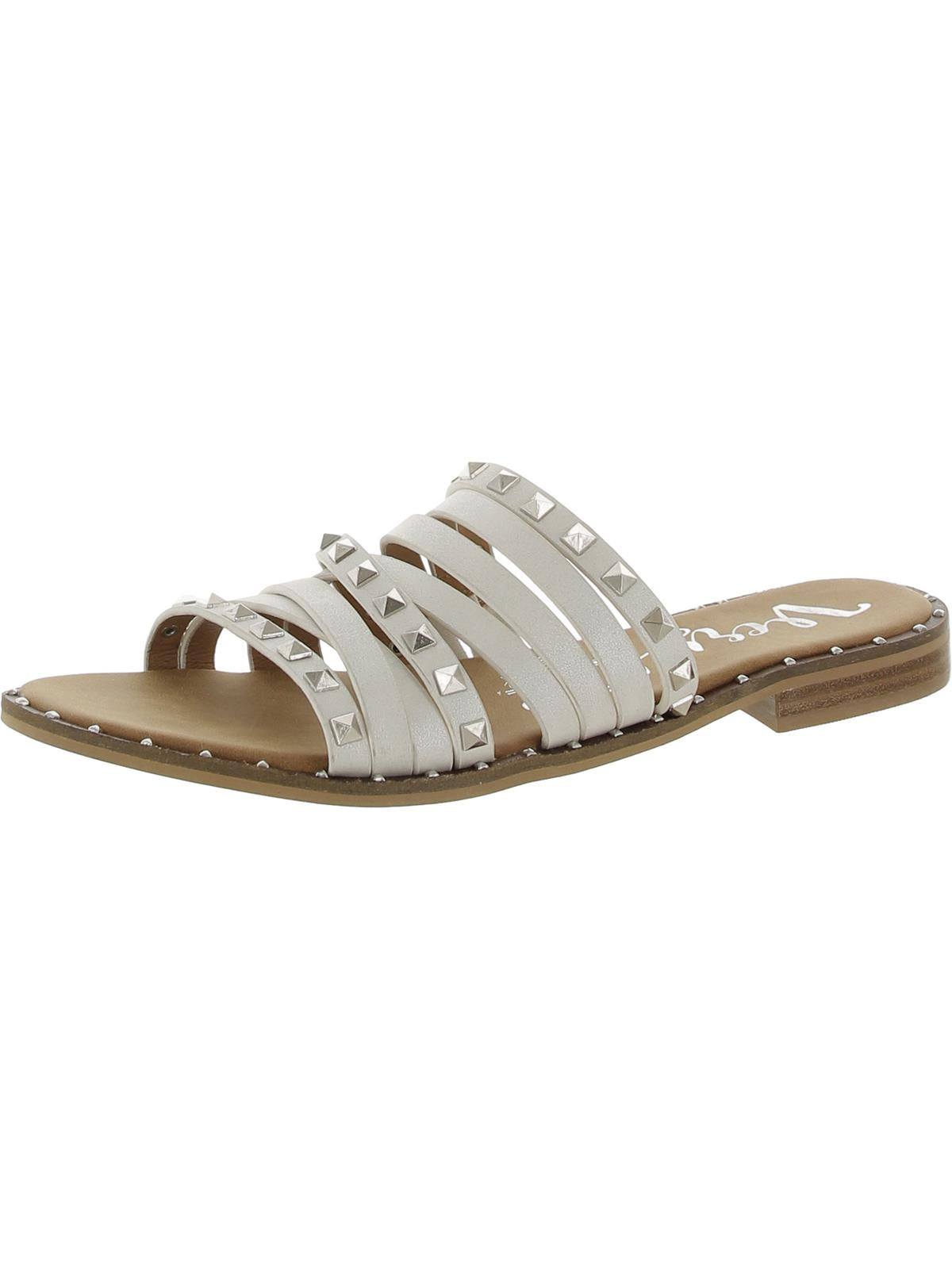 Shop Very G Studs 2 Womens Studded Slip-on Slide Sandals In White