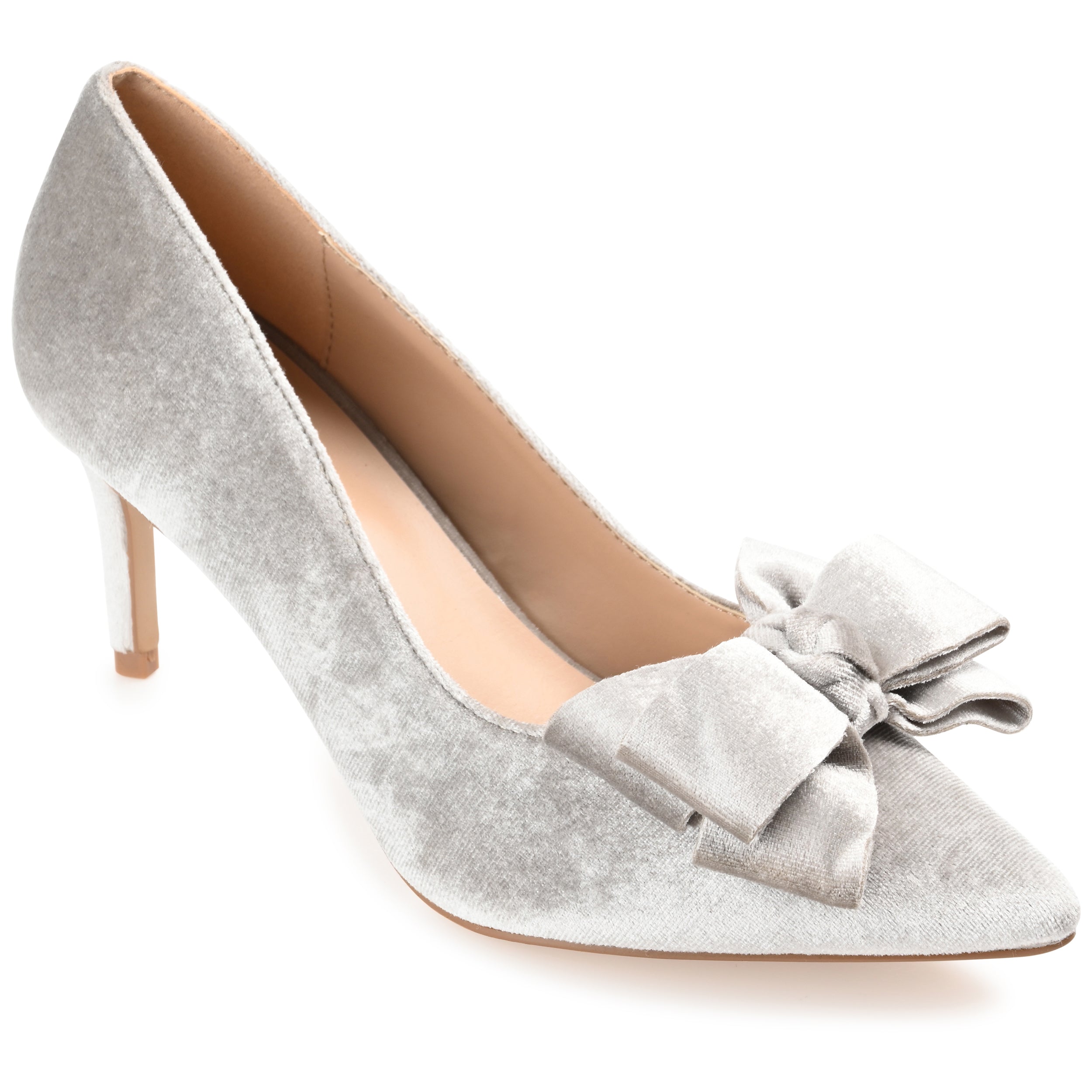 Shop Journee Collection Women's Crystol Pump In Silver