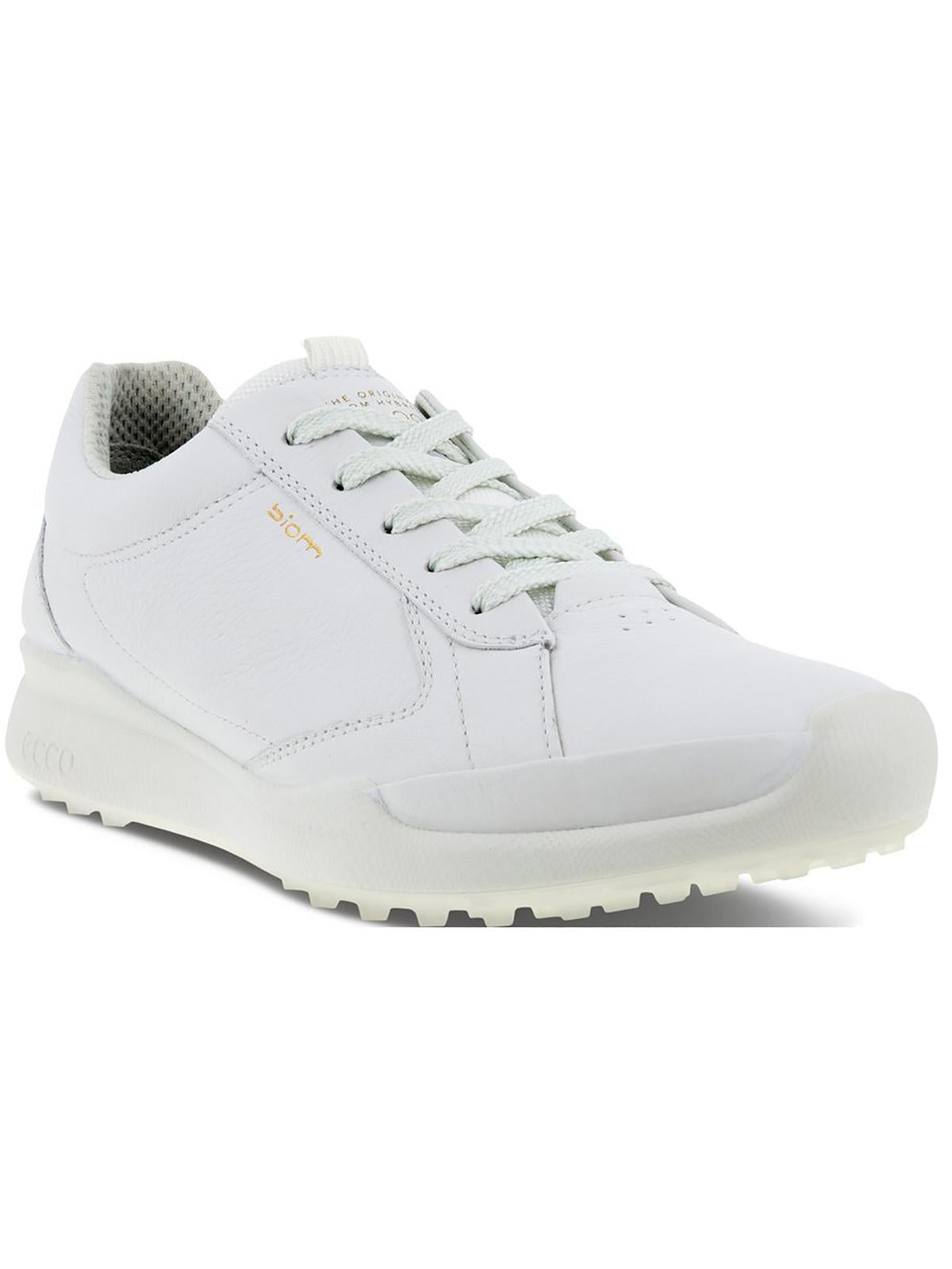 Shop Ecco Womens Leather Cleats Golf Shoes In White