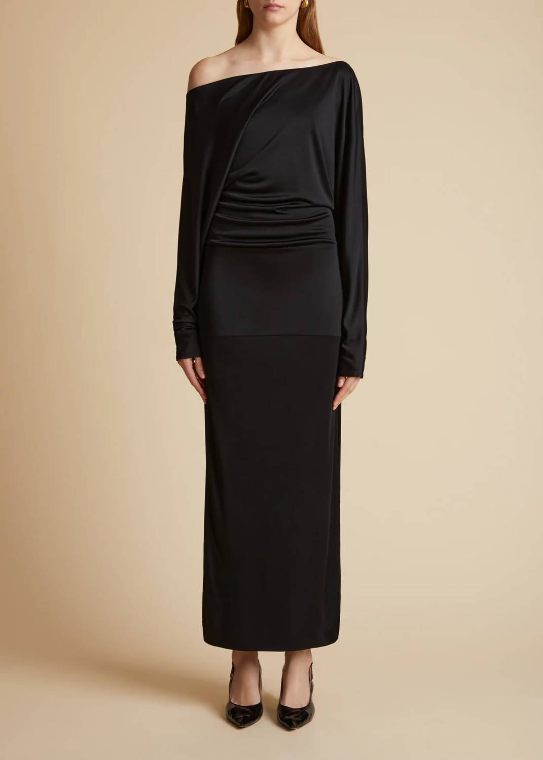 Shop Khaite Junet Dress In Black