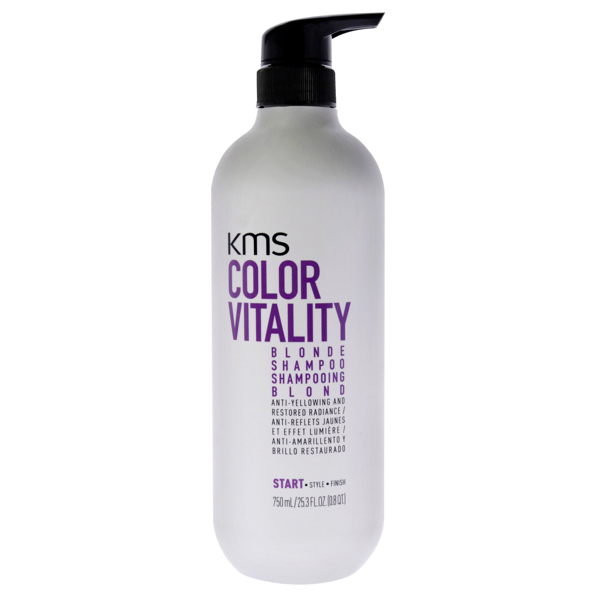 Shop Kms Color Vitality Blonde Shampoo By  For Unisex - 25.3 oz Shampoo In Grey