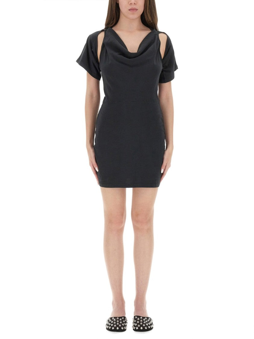 Alexander Wang T Deconstructed" Short Dress In Black