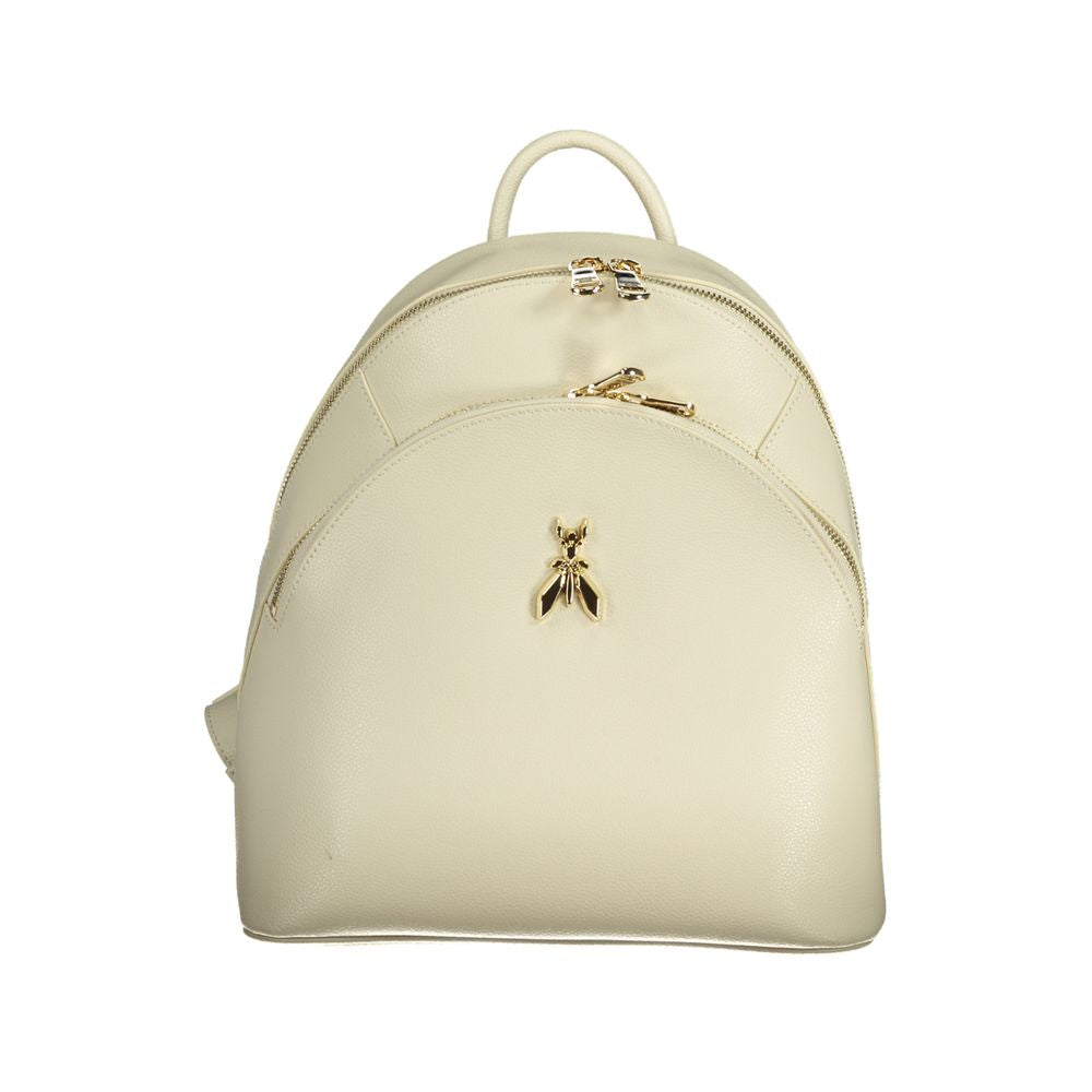 Shop Patrizia Pepe Leather Women's Backpack In White