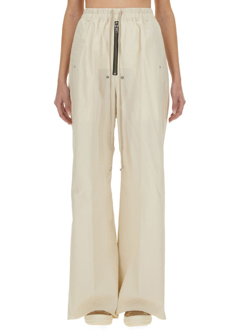 Rick Owens Trousers Wide Leg Elastic Waistband