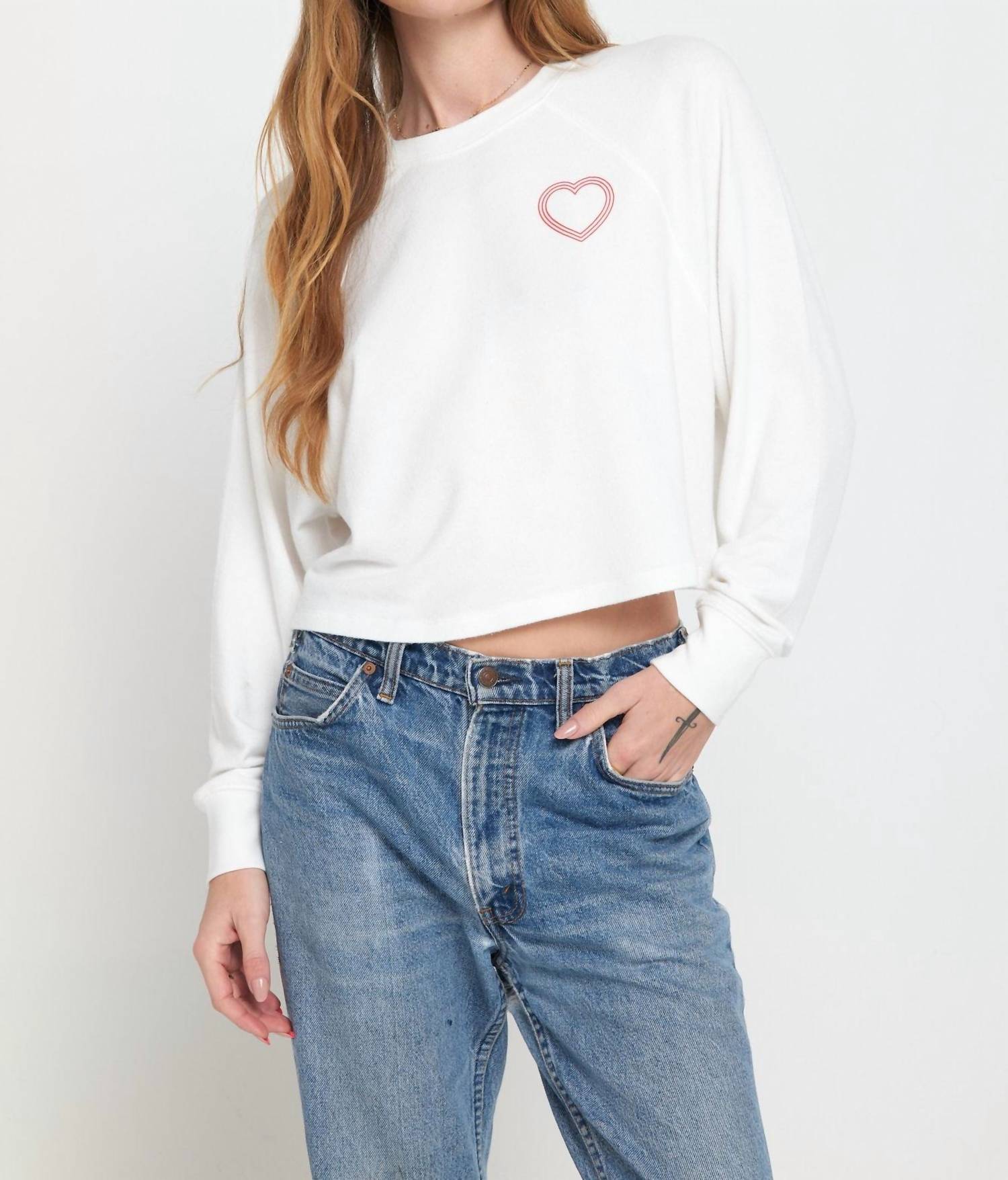 Shop Spiritual Gangster Care Isabel Long Sleeve Top In White