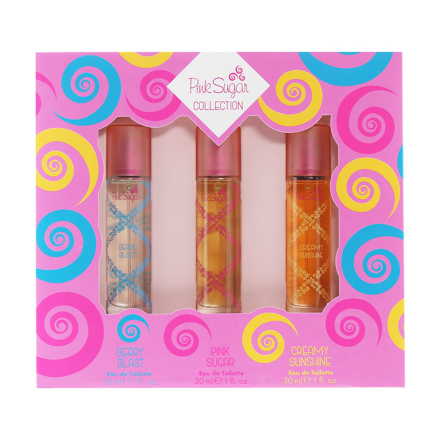 Shop Aquolina Pink Sugar Rainbow Set By  1 oz Edt/crmsun/berry Set