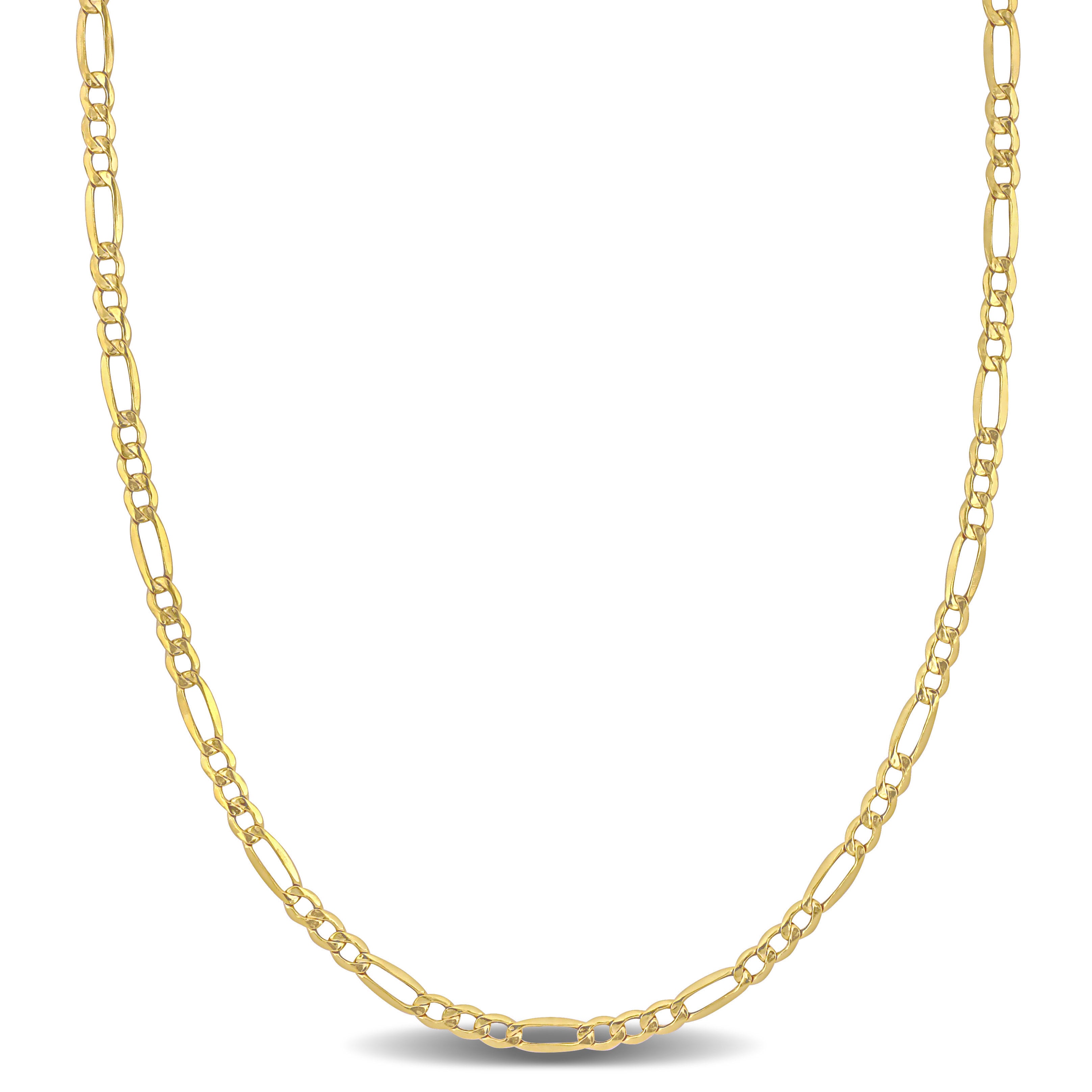 Mimi & Max 2.5mm Figaro Link Chain Necklace In 10k Yellow Gold, 18 In