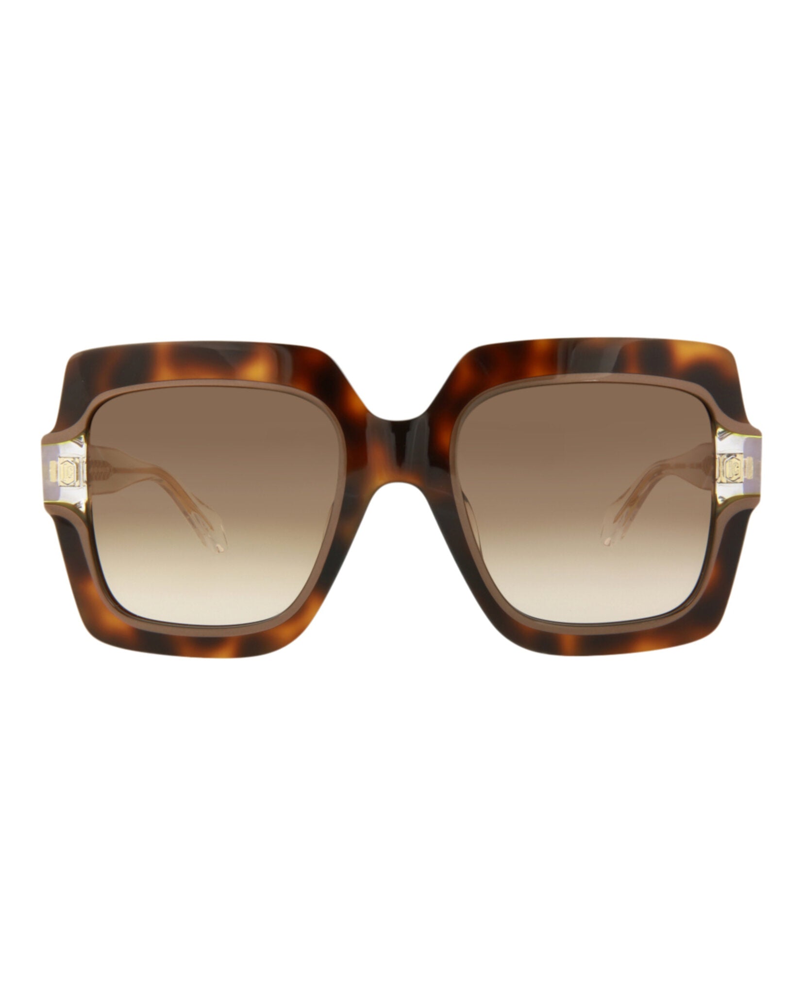Shop Just Cavalli Square-frame Acetate Sunglasses In Brown