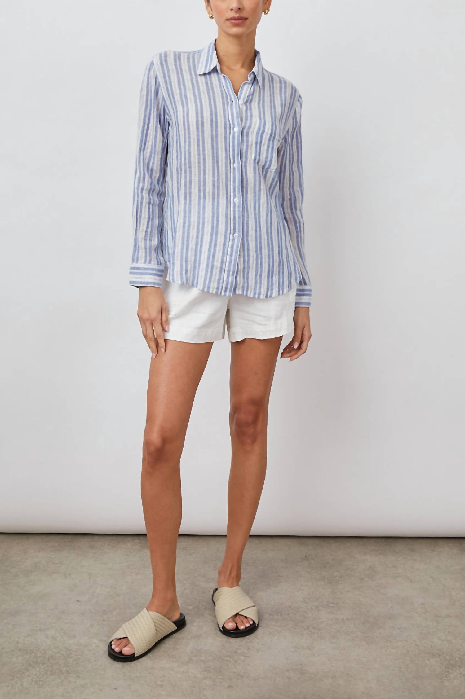 Shop Rails Charli Shirt In New Haven Stripe In Blue