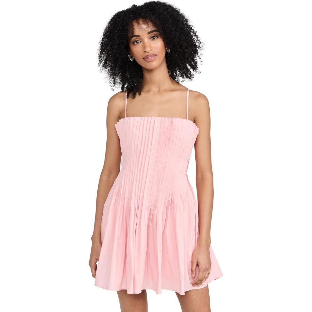 Shop Staud Women's Mini Bella Dress, Pearl Pink